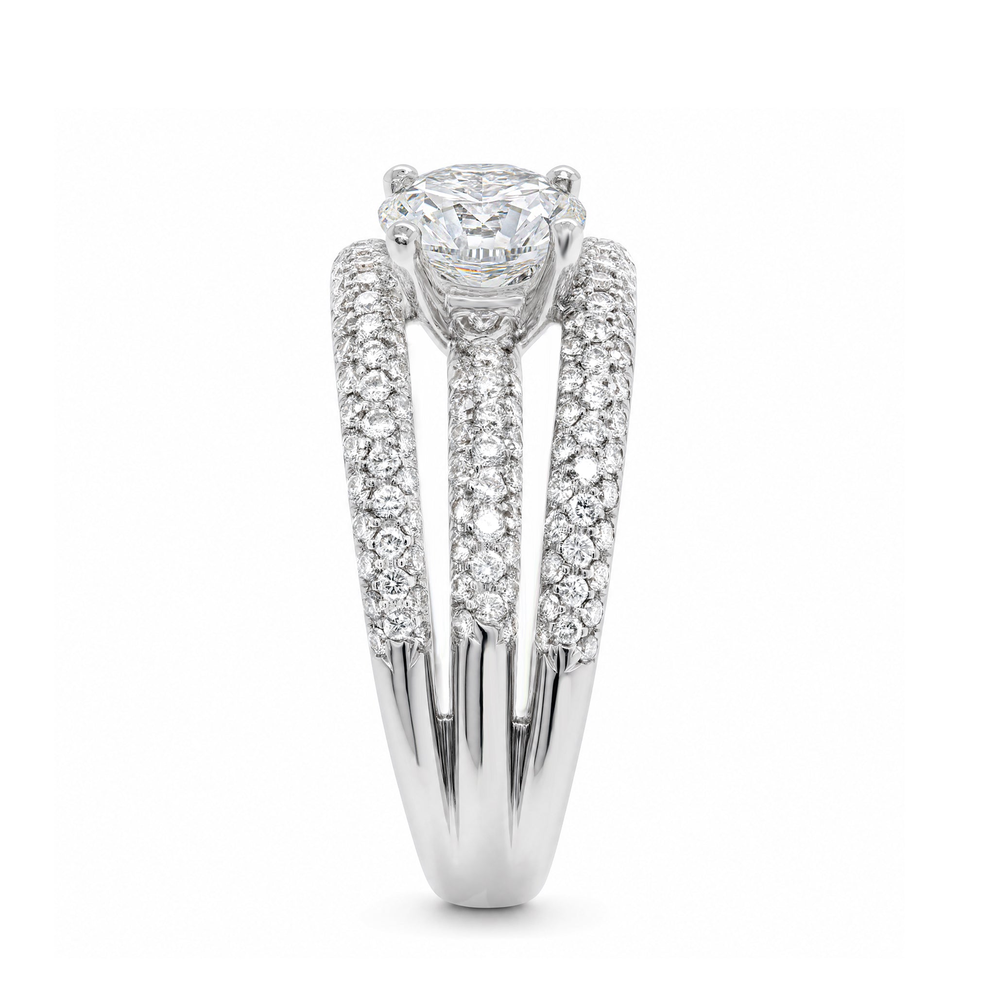 Eight Hearts Diamond Pavé Dress Ring
