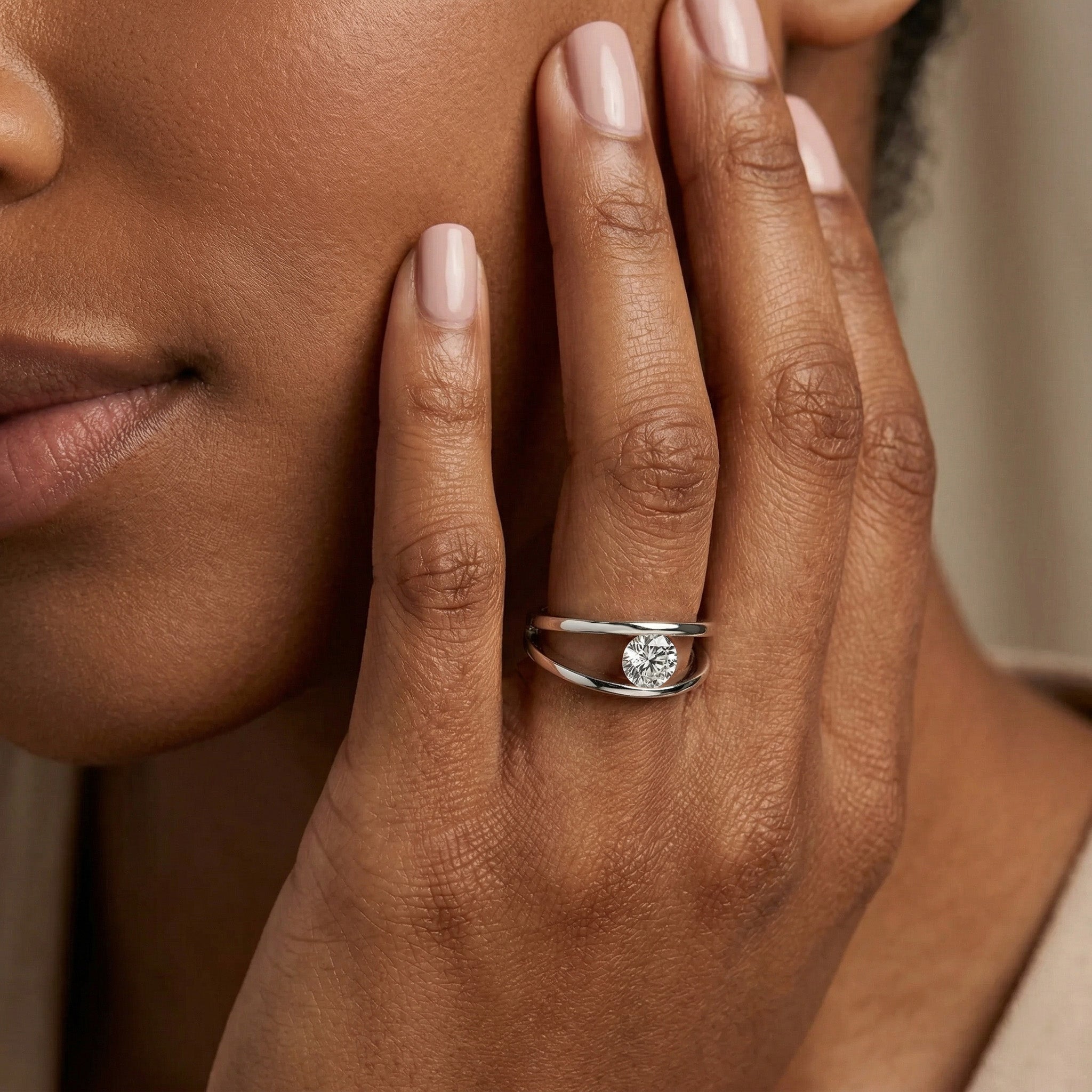 Iconic Millennium Diamond Engagement Ring