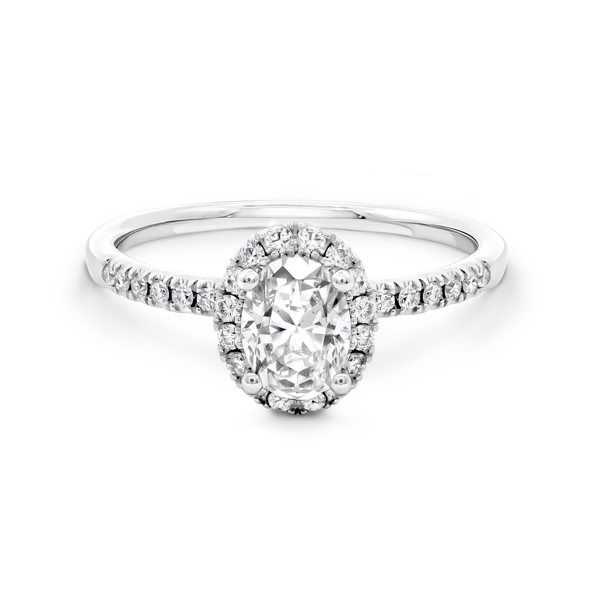 SHIMANSKY.CO.ZA -  Diamond Halo Engagement Ring - Front View