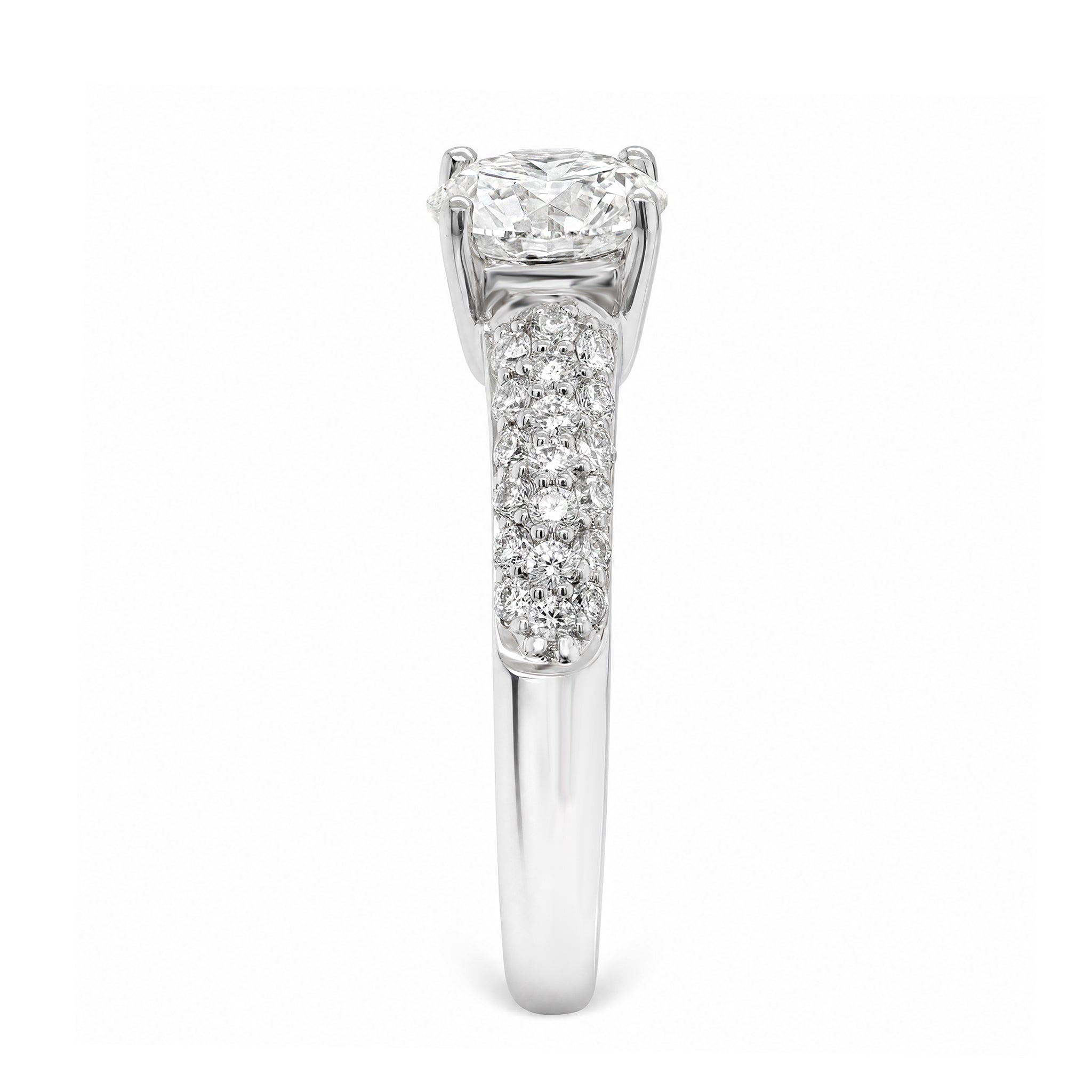 Eight Hearts Diamond Pavé Ring