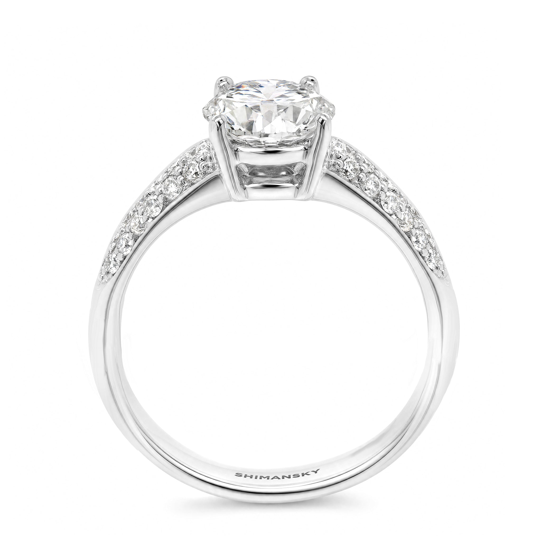 Eight Hearts Diamond Pavé Ring