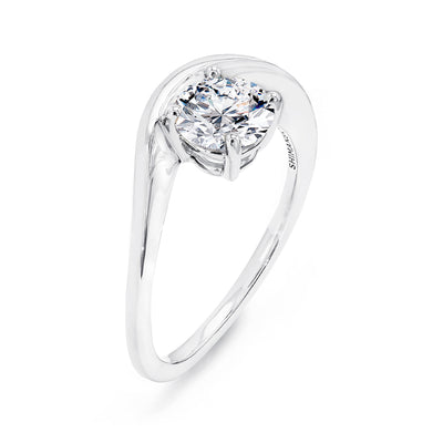 Silhoutte Eight Hearts Engagement Ring