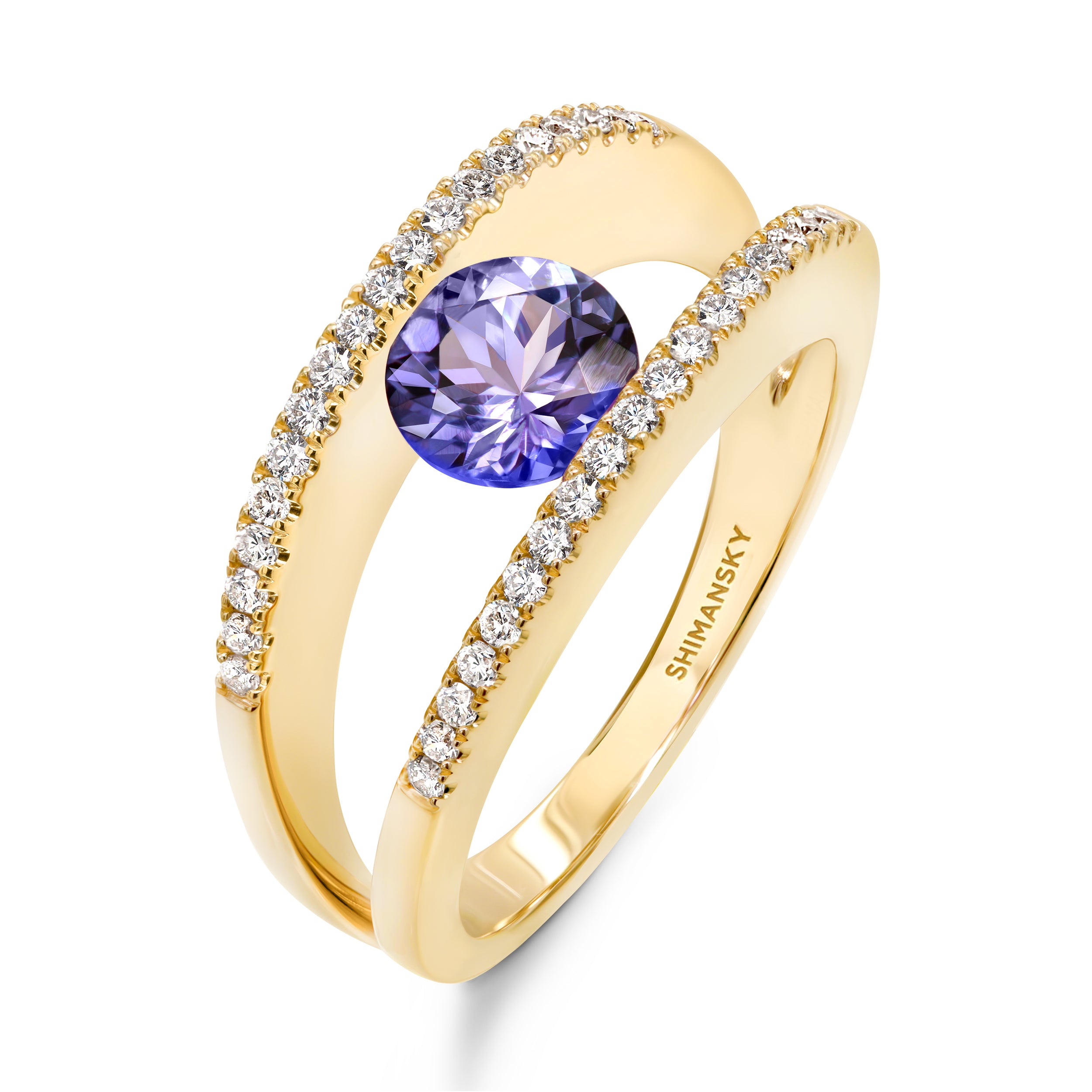 Millennium Iconic Tanzanite Microset Ring