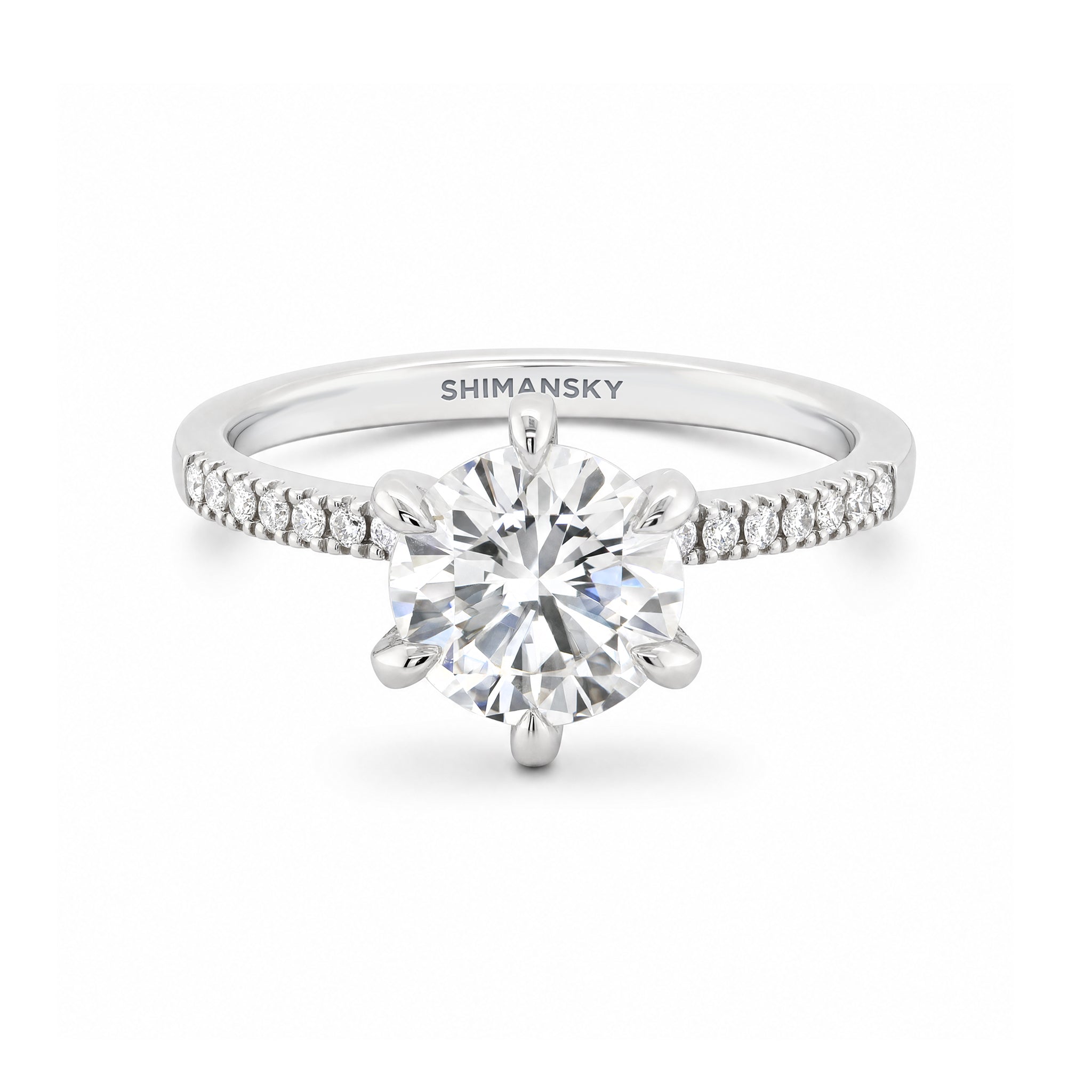 Eight Hearts Diamond Microset Ring