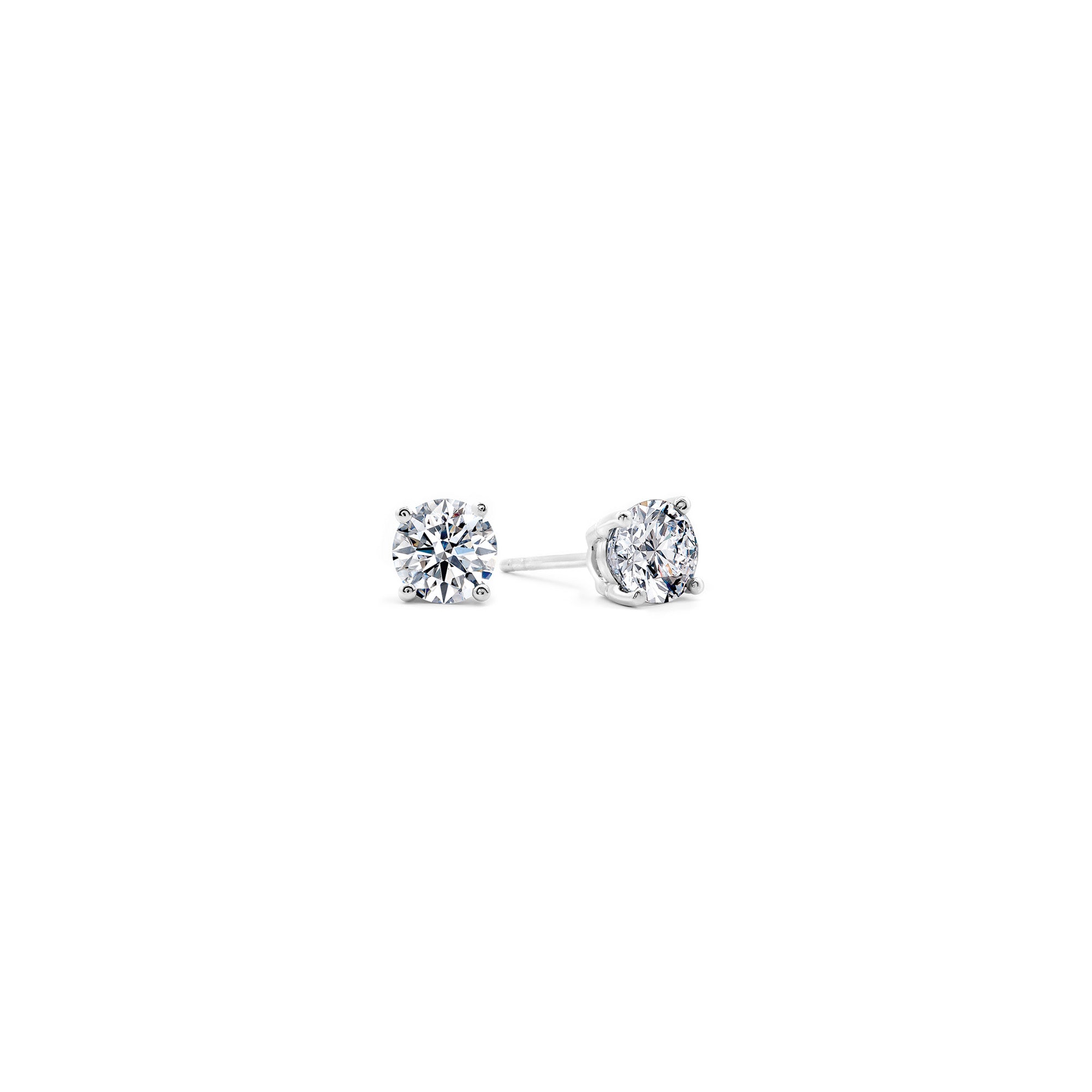 Classic Diamond Eight Hearts Earrings