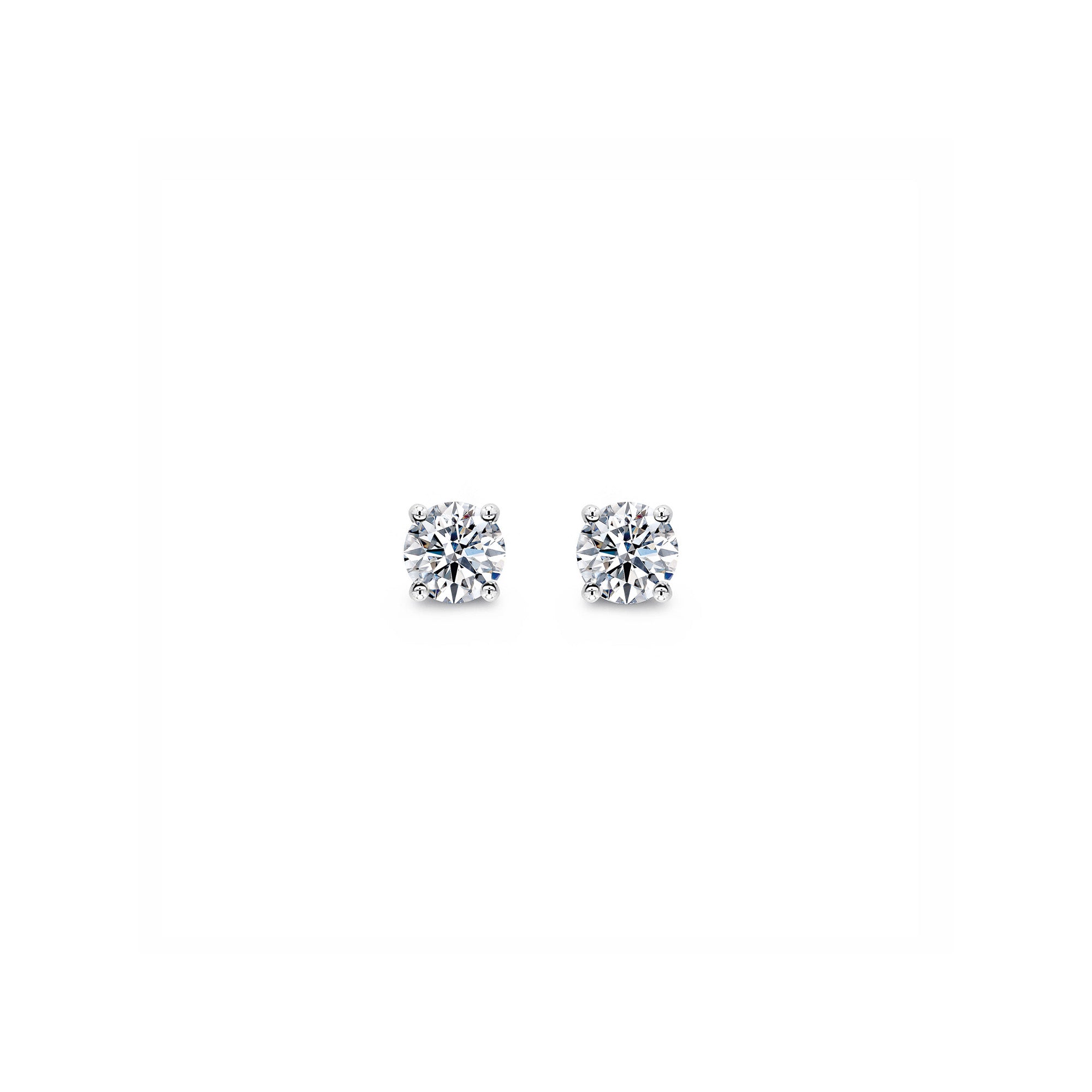 Classic Diamond Eight Hearts Earrings