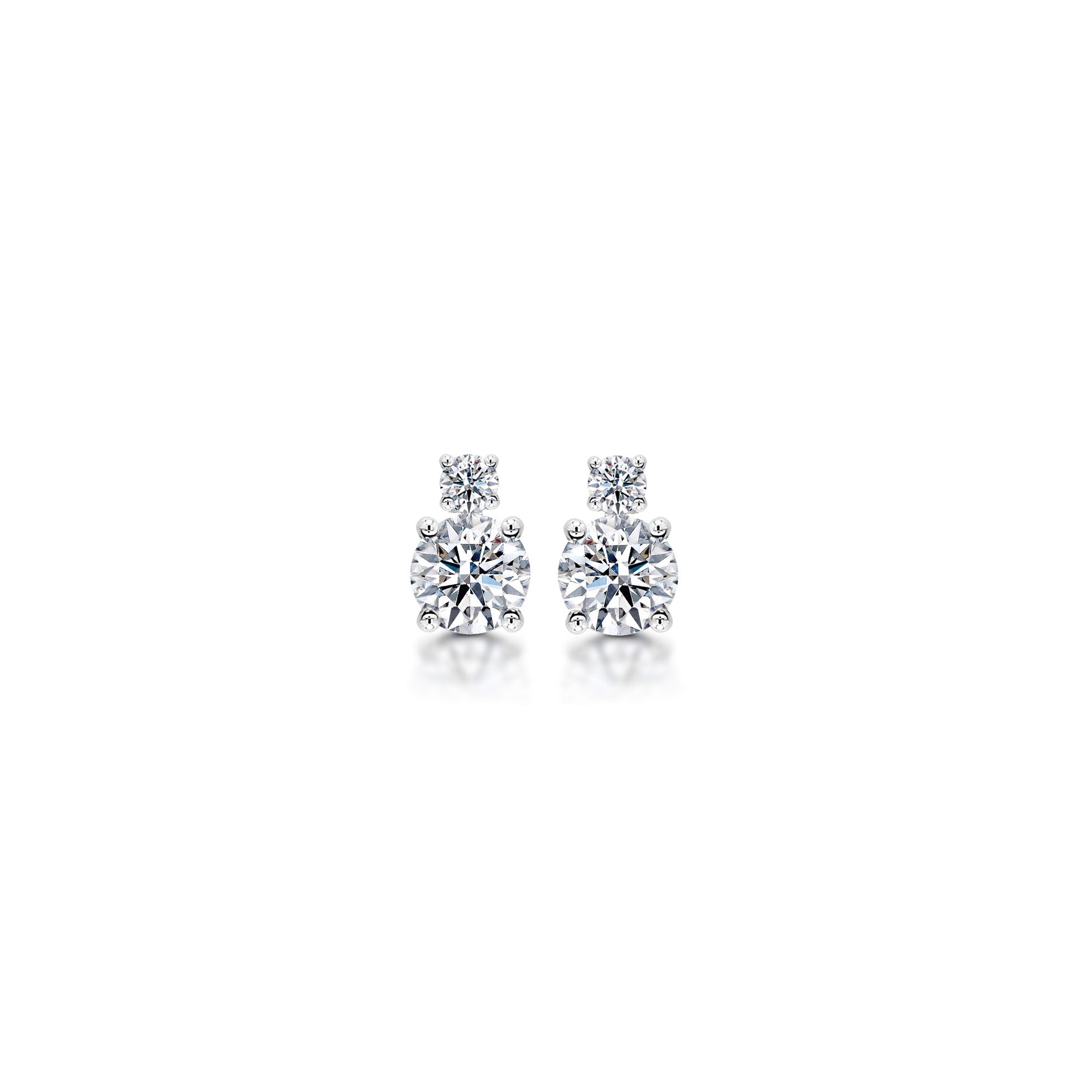 Eight Hearts Dress Diamond Earrings