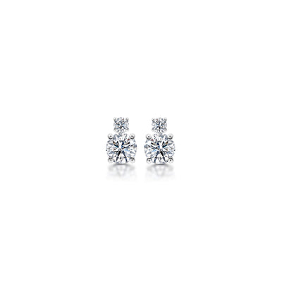 Eight Hearts Dress Diamond Earrings