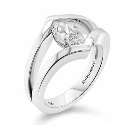 Iconic Millennium Marquise Diamond Engagement Ring