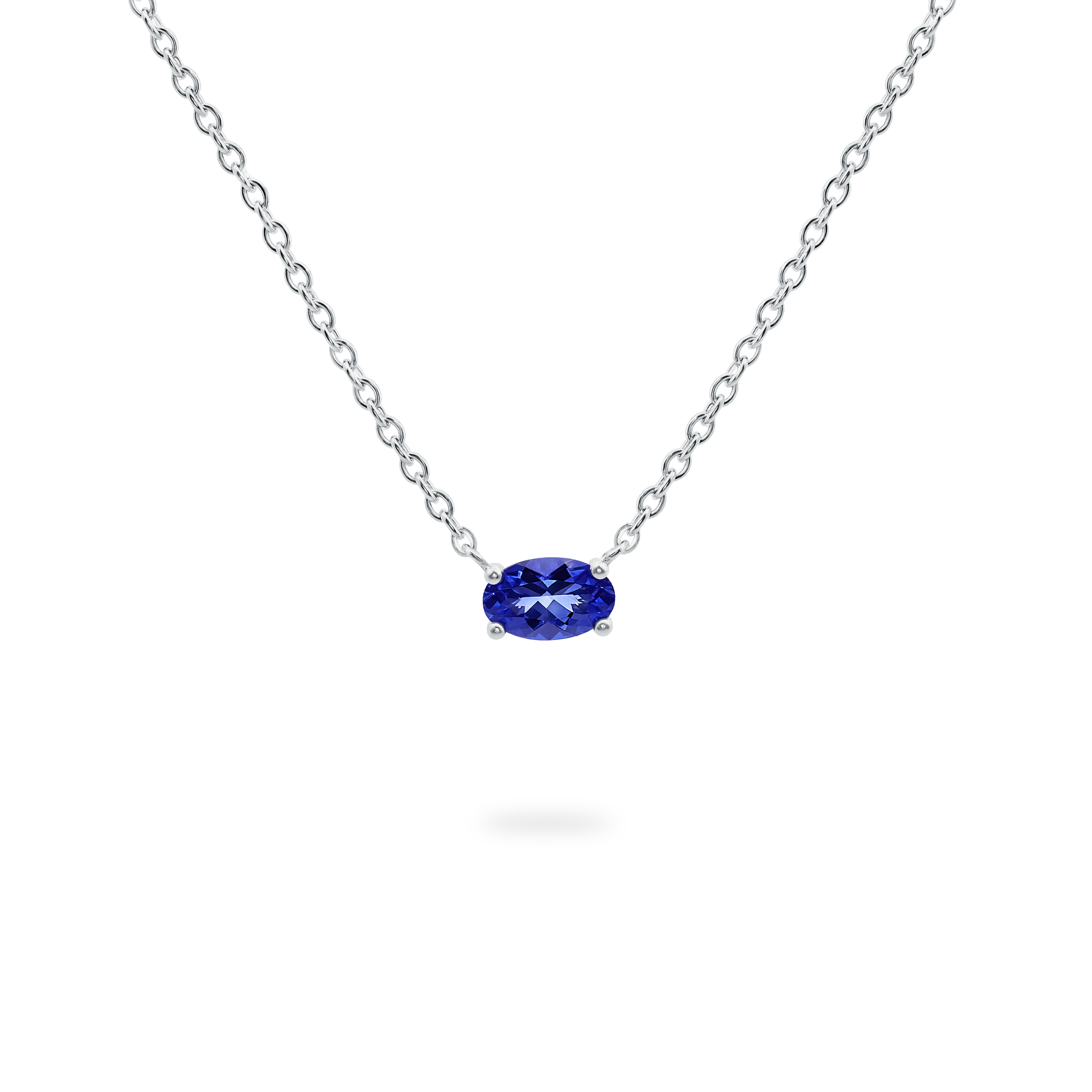 Collier solitaire tanzanite