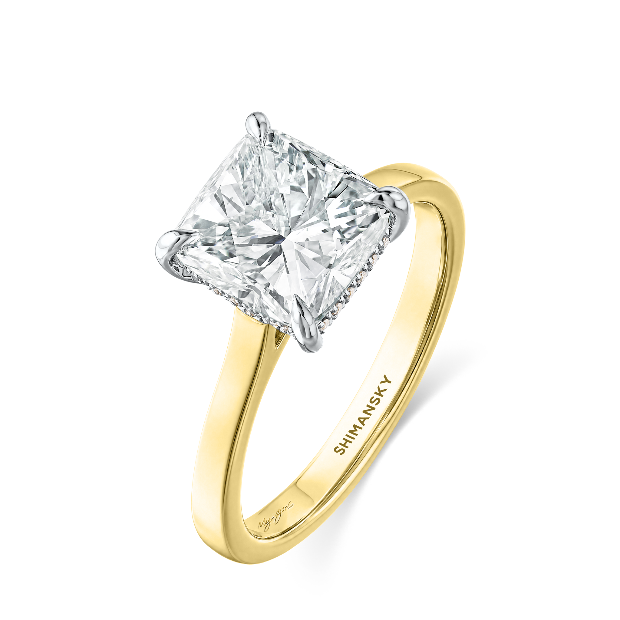 My Girl Cushion Hidden Halo Ring