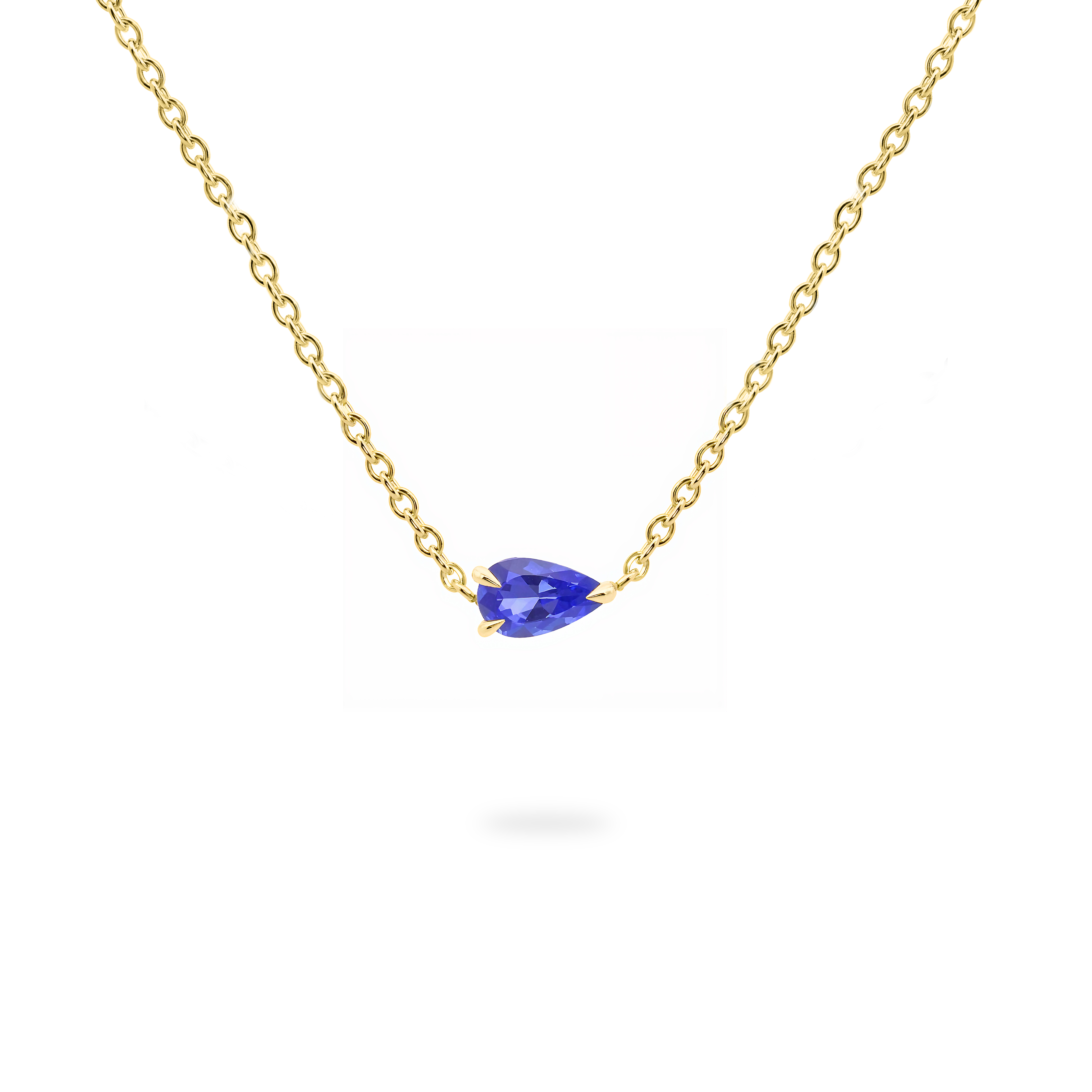 Collier solitaire tanzanite