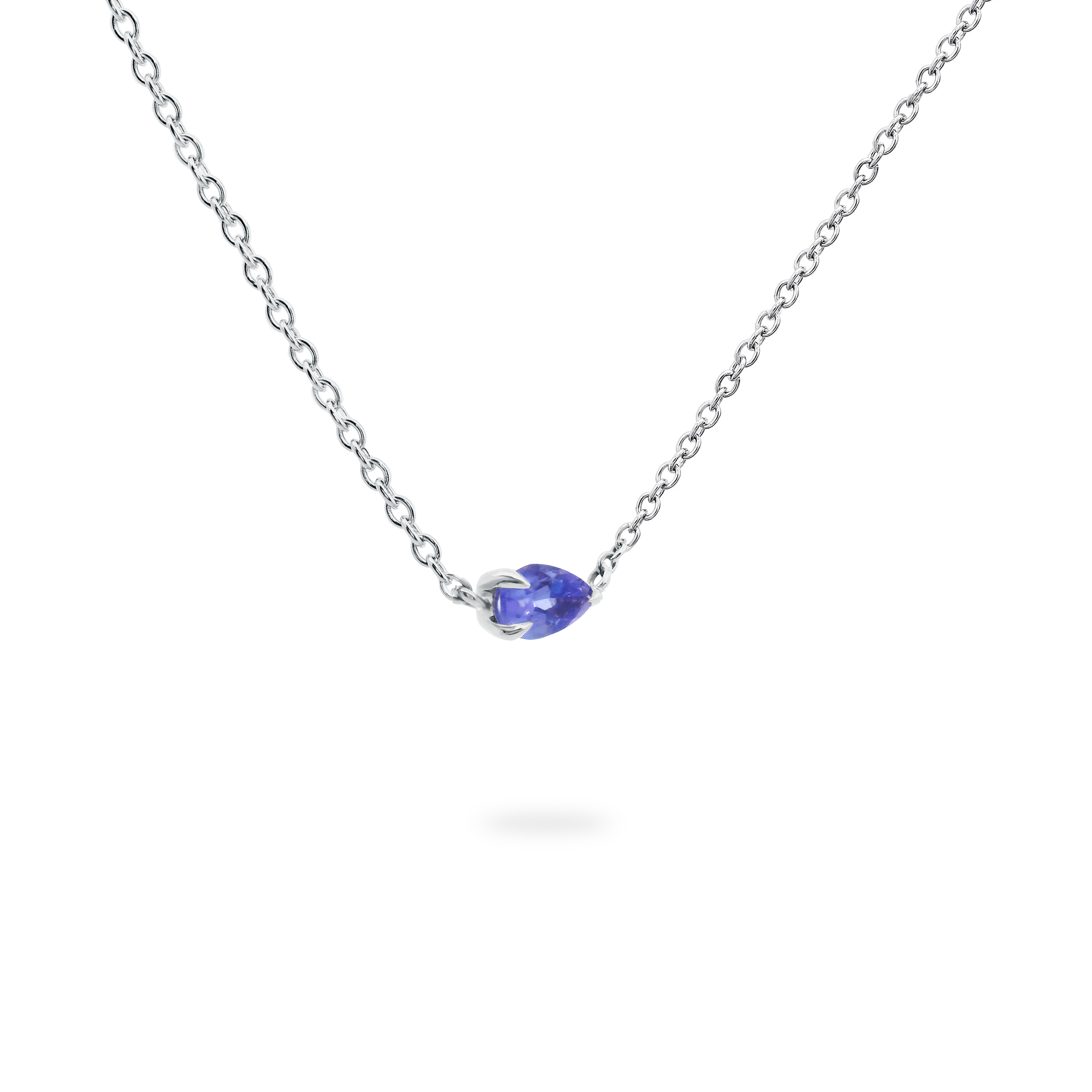 Collier solitaire tanzanite