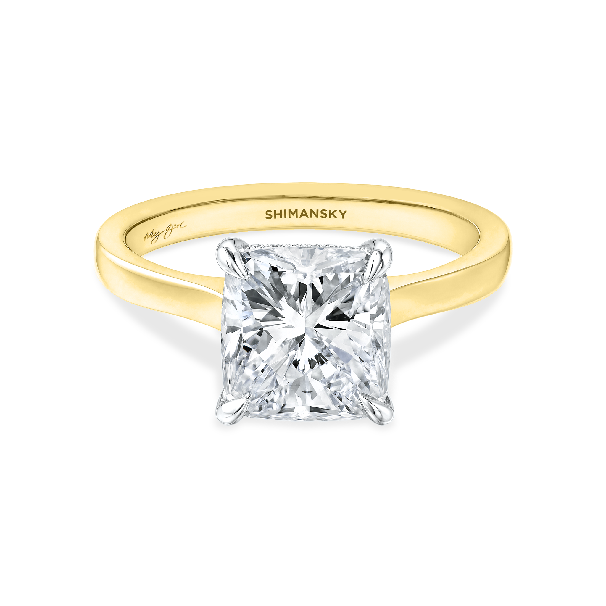 My Girl Cushion Hidden Halo Ring