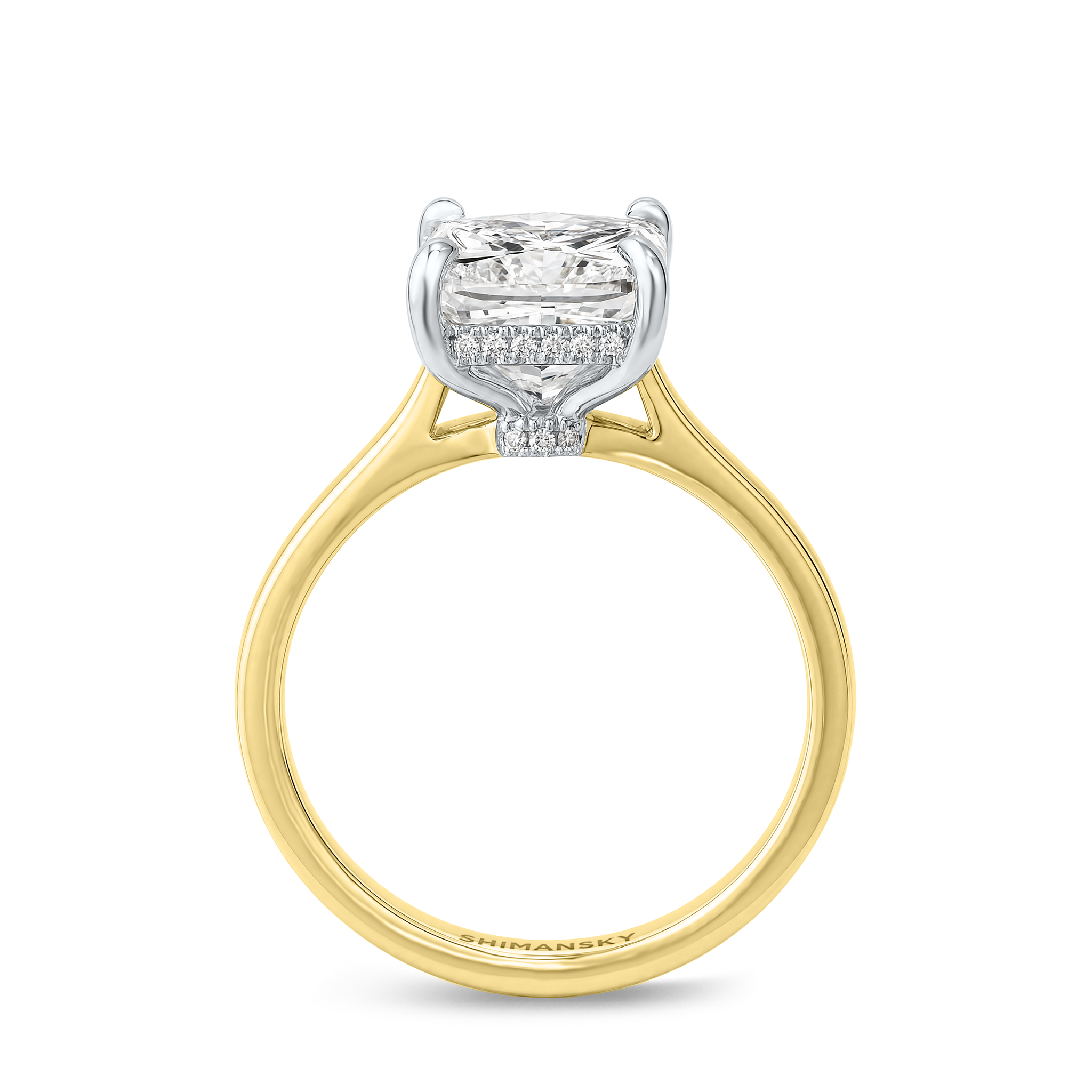 My Girl Cushion Hidden Halo Ring