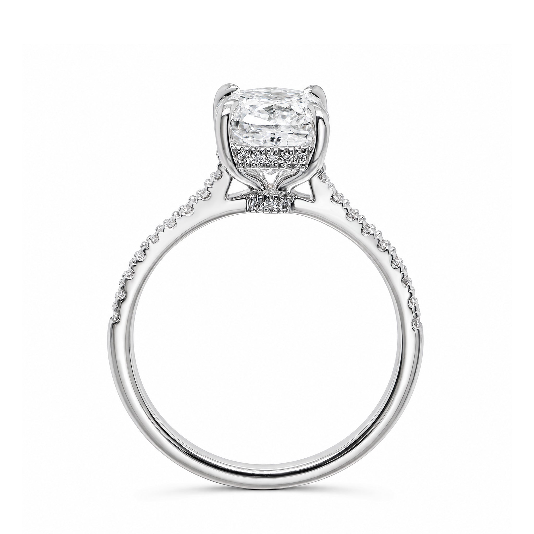 My Girl Cushion Diamond Microset Engagement Ring