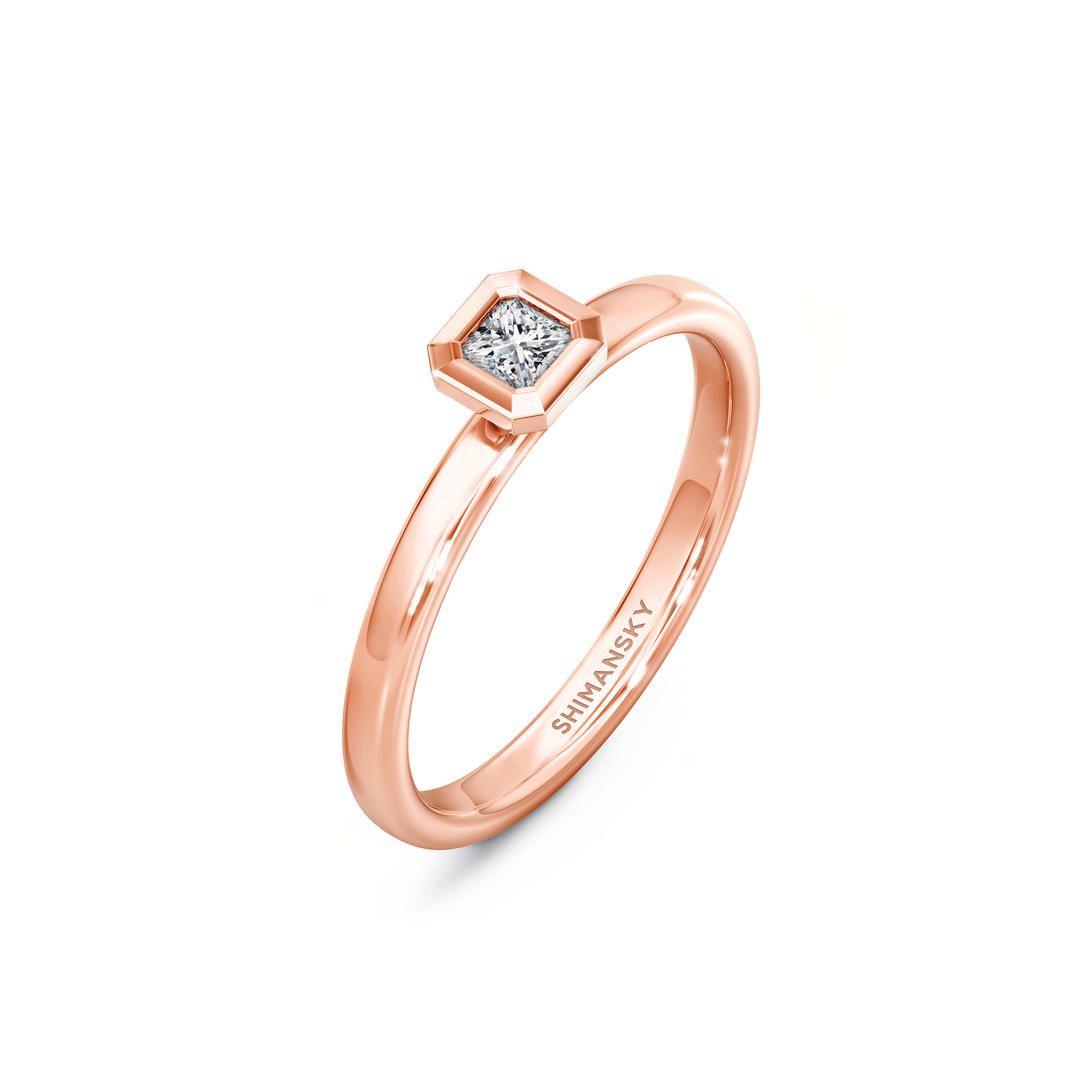 My Girl Diamond Bezel Set Ring