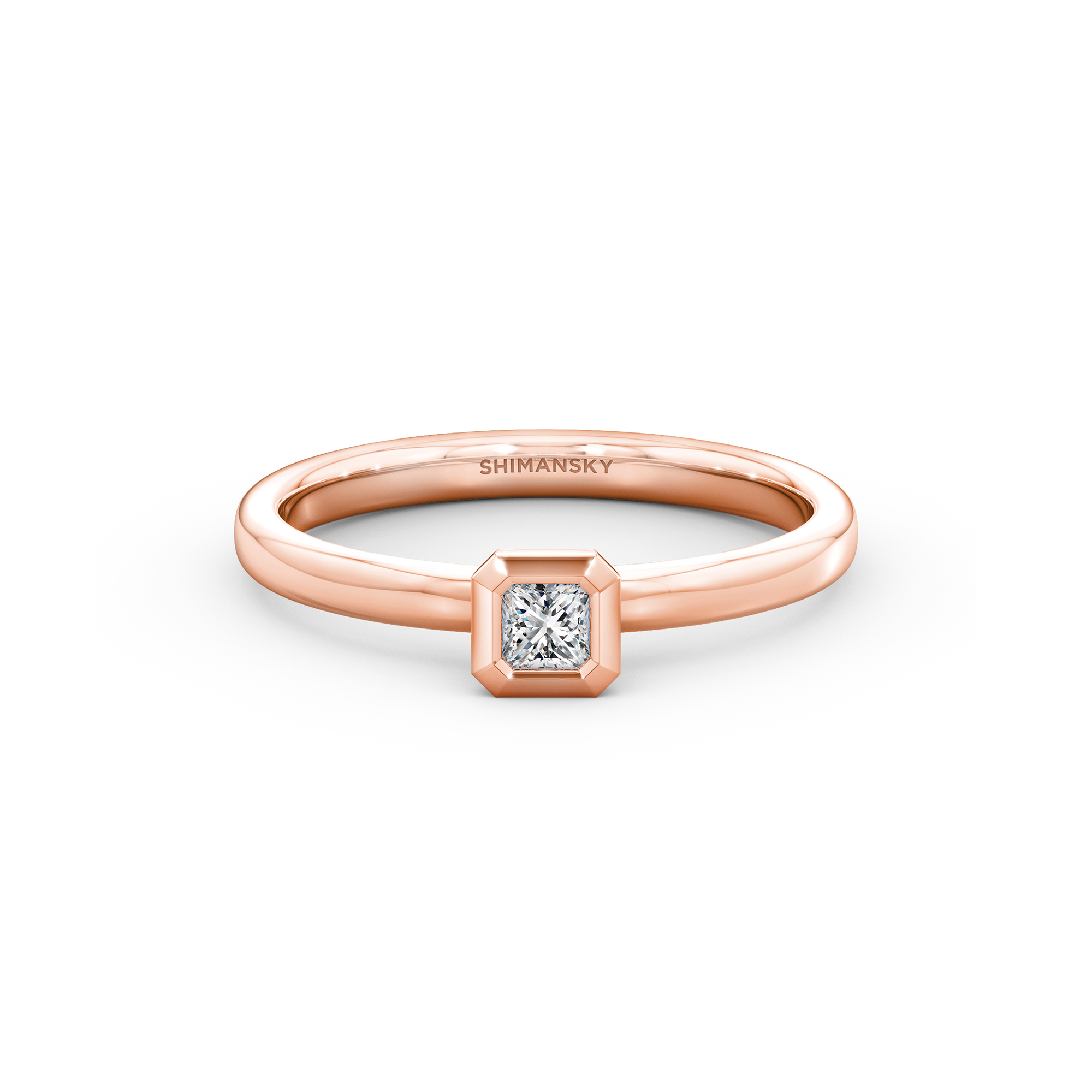 My Girl Diamond Bezel Set Ring