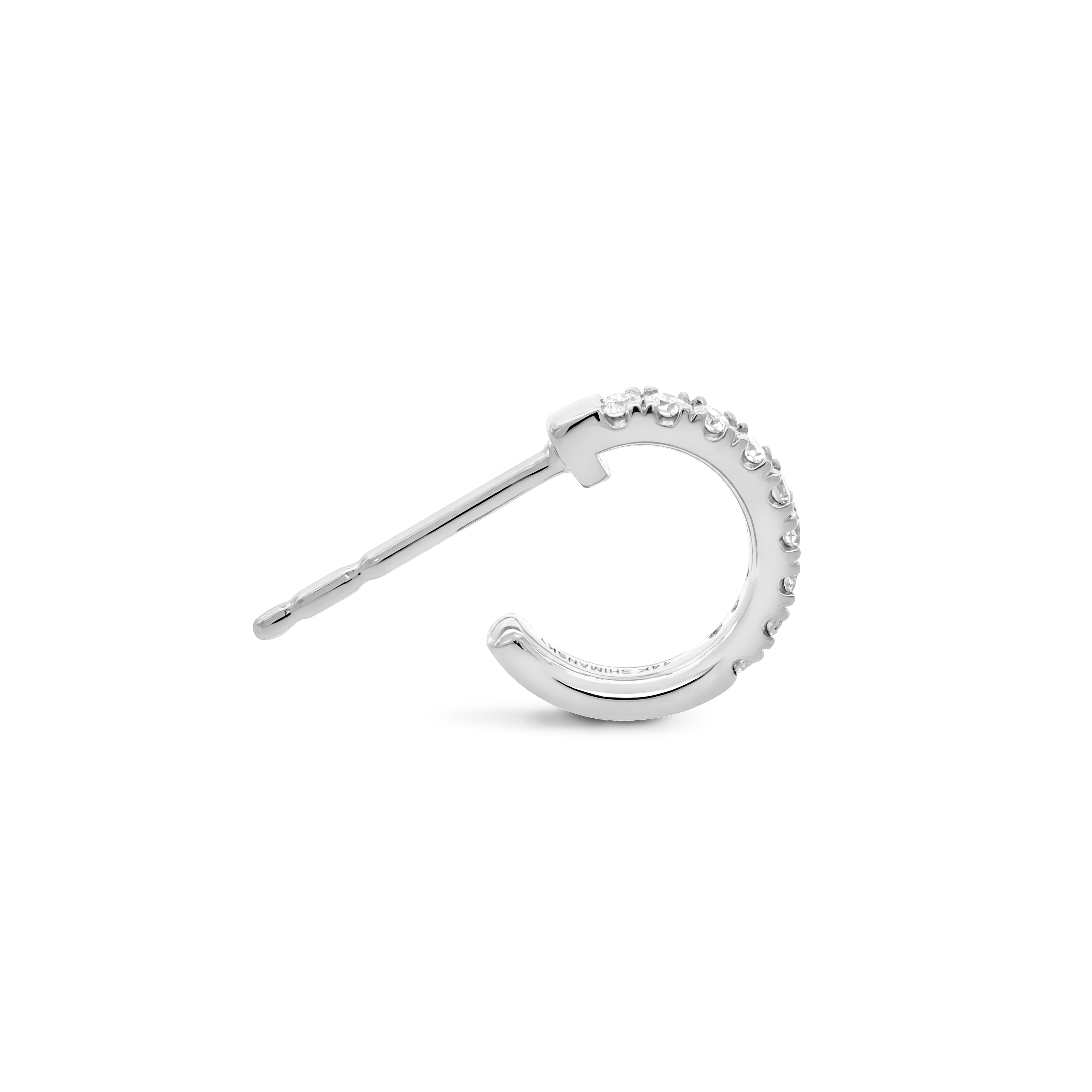 Microset Diamond Hoop Earrings