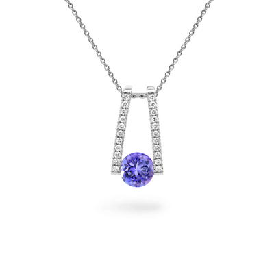 Iconic Millennium Tanzanite Microset Pendant