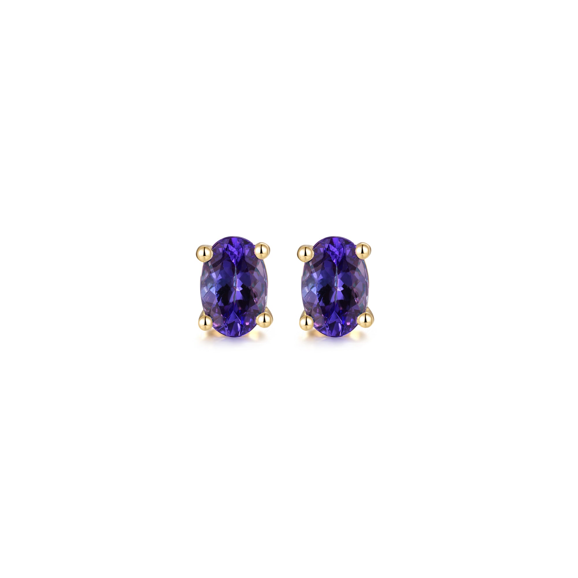 Tanzanite Solitaire Earrings