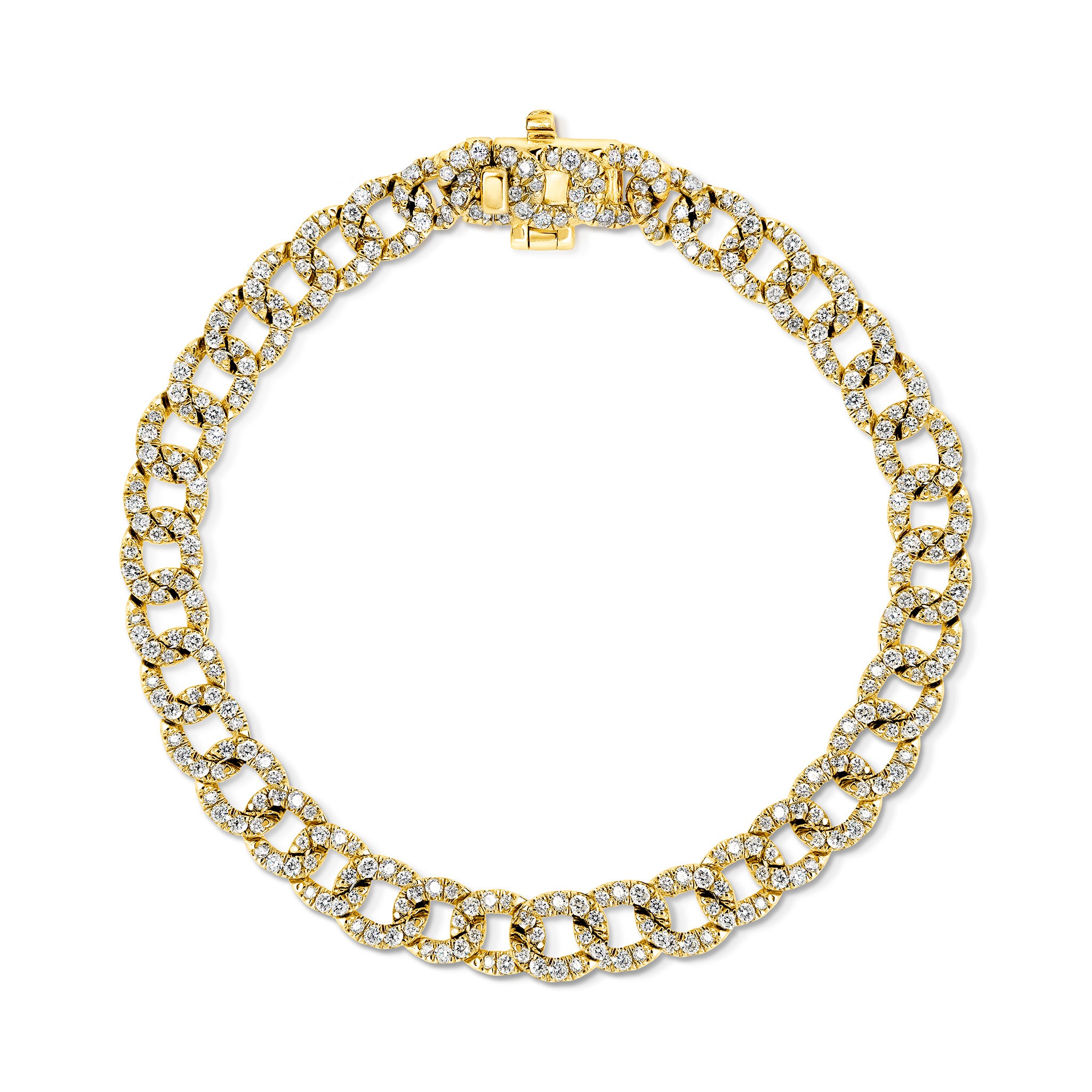 Curb Link Diamond Bracelet