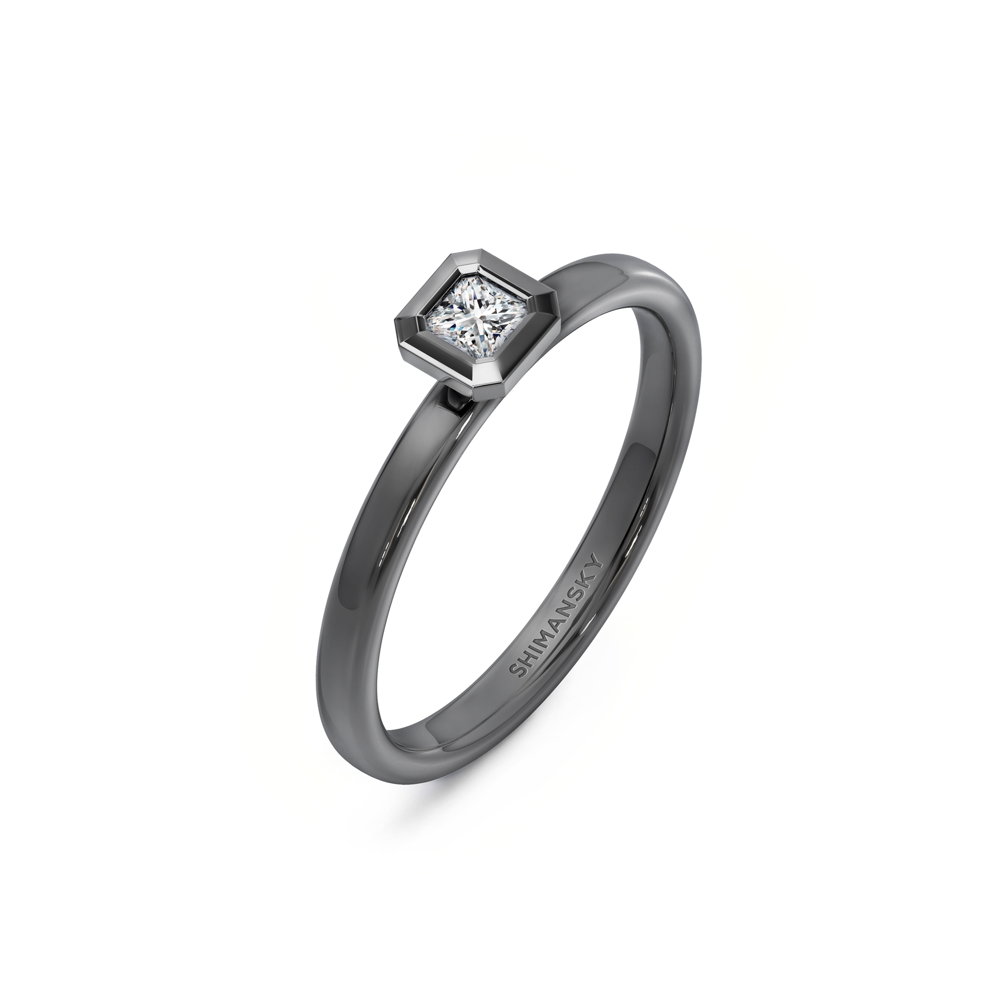 My Girl Diamond Bezel Set Ring