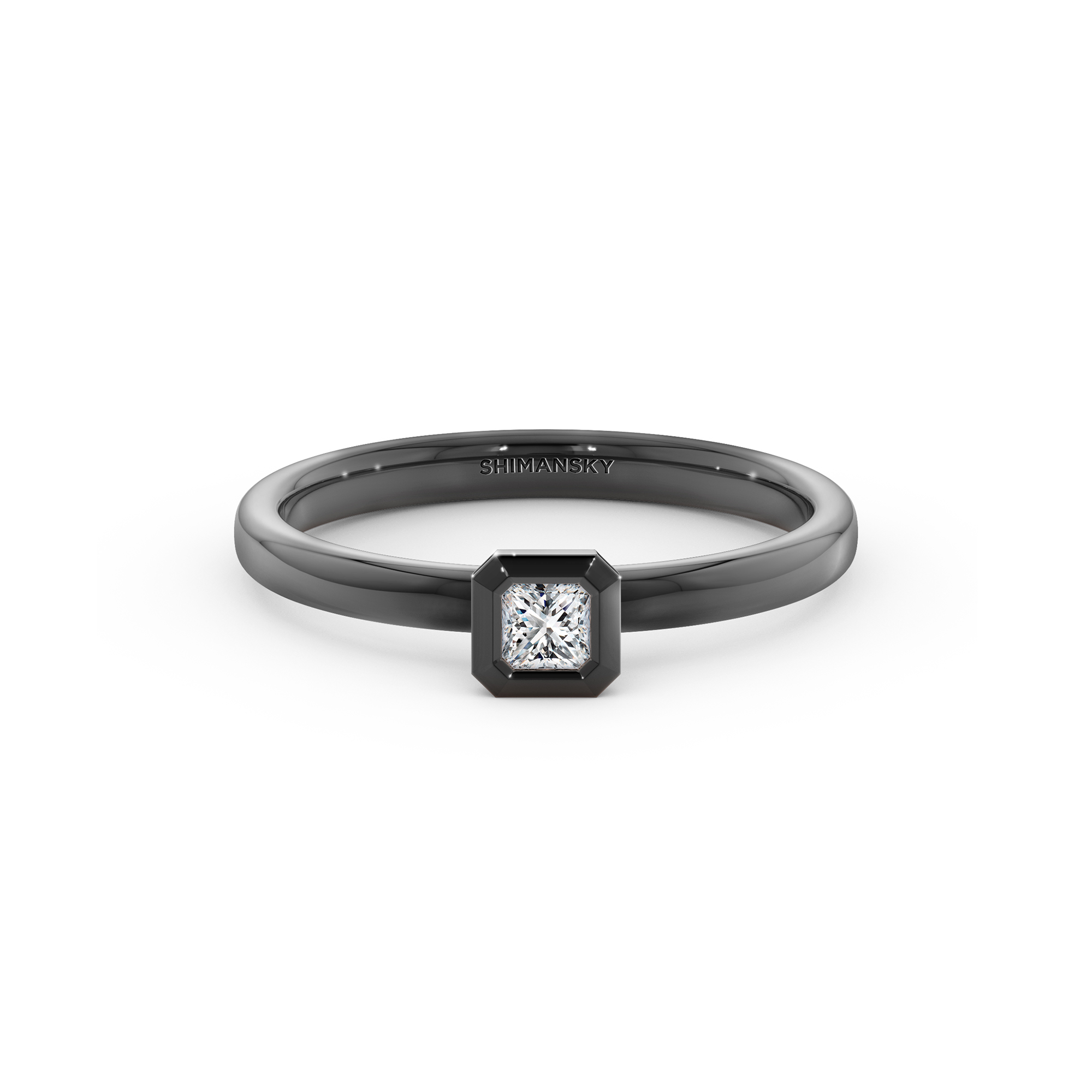 My Girl Diamond Bezel Set Ring