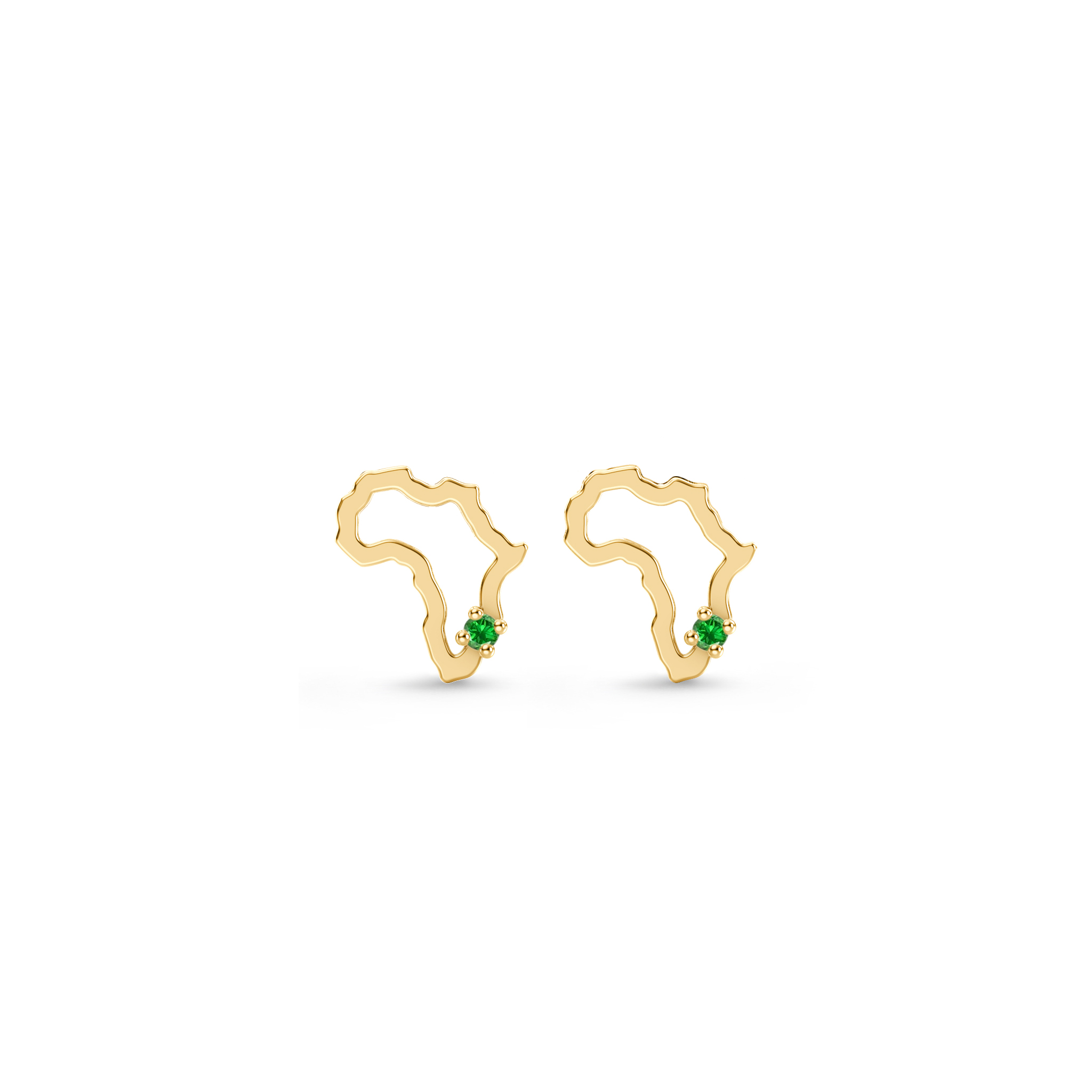 Shimansky 0.02 TCW My Africa Tsavorite Earrings in 14K Yellow Gold
Front View