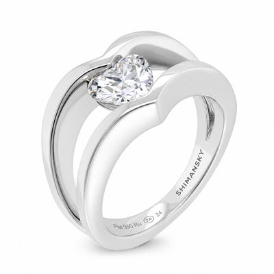 Iconic Millennium Heart Diamond Engagement Ring