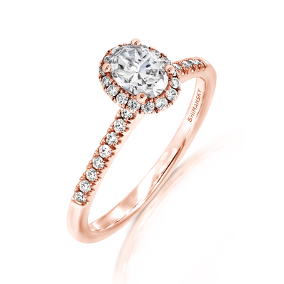 Diamant-Halo-Verlobungsring