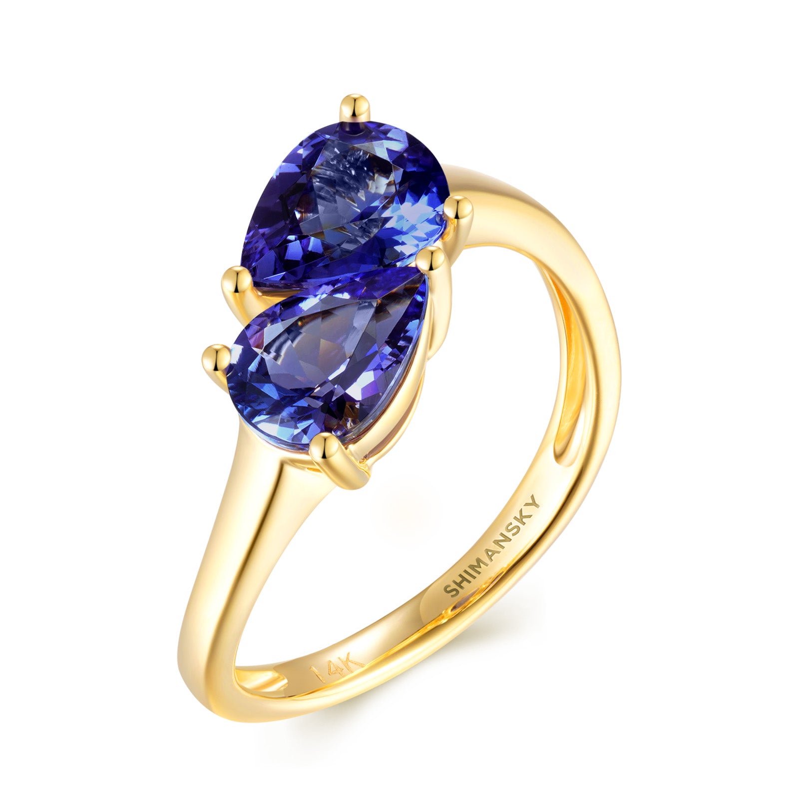 Toi et Moi Tanzanite Ring