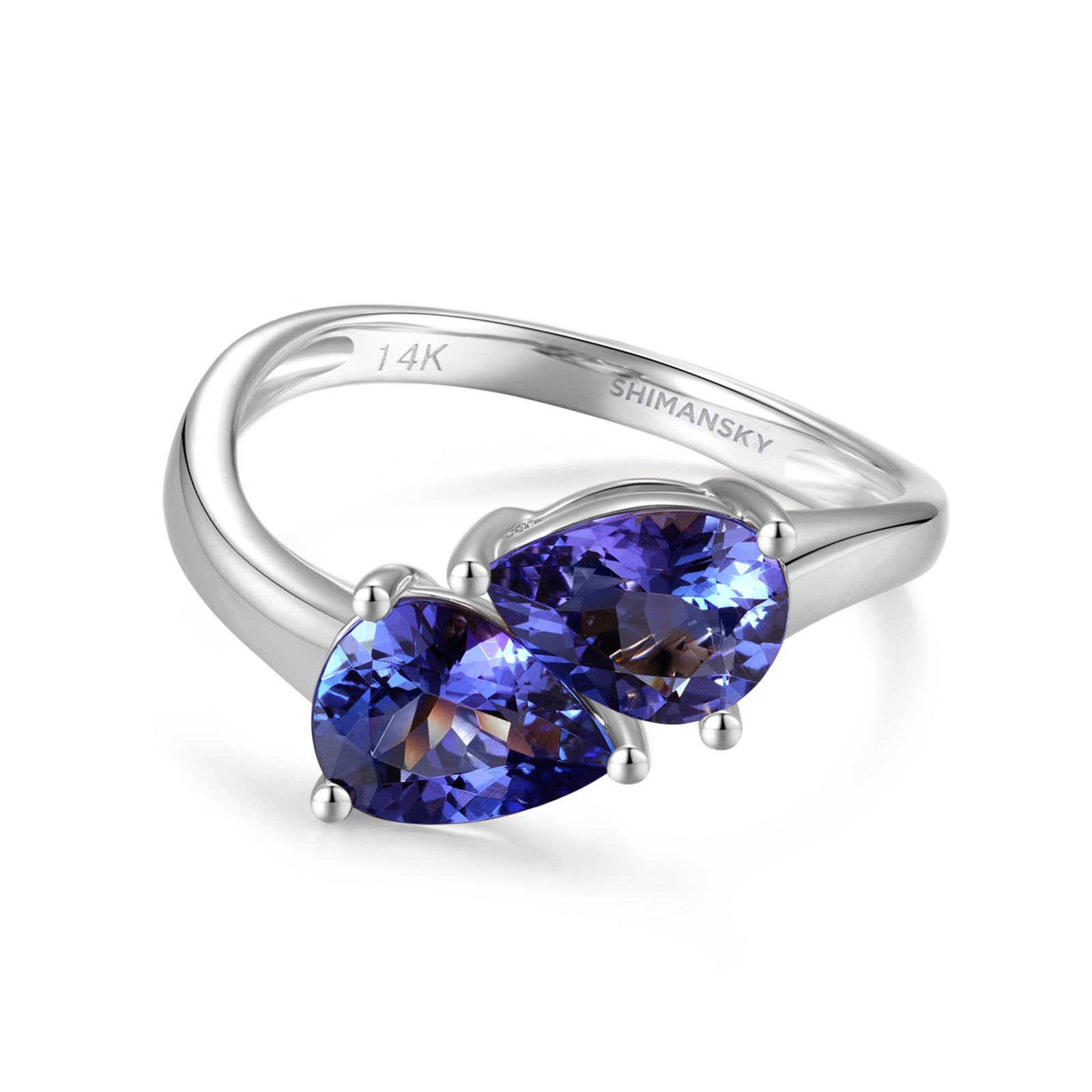 Toi et Moi Tanzanite Ring