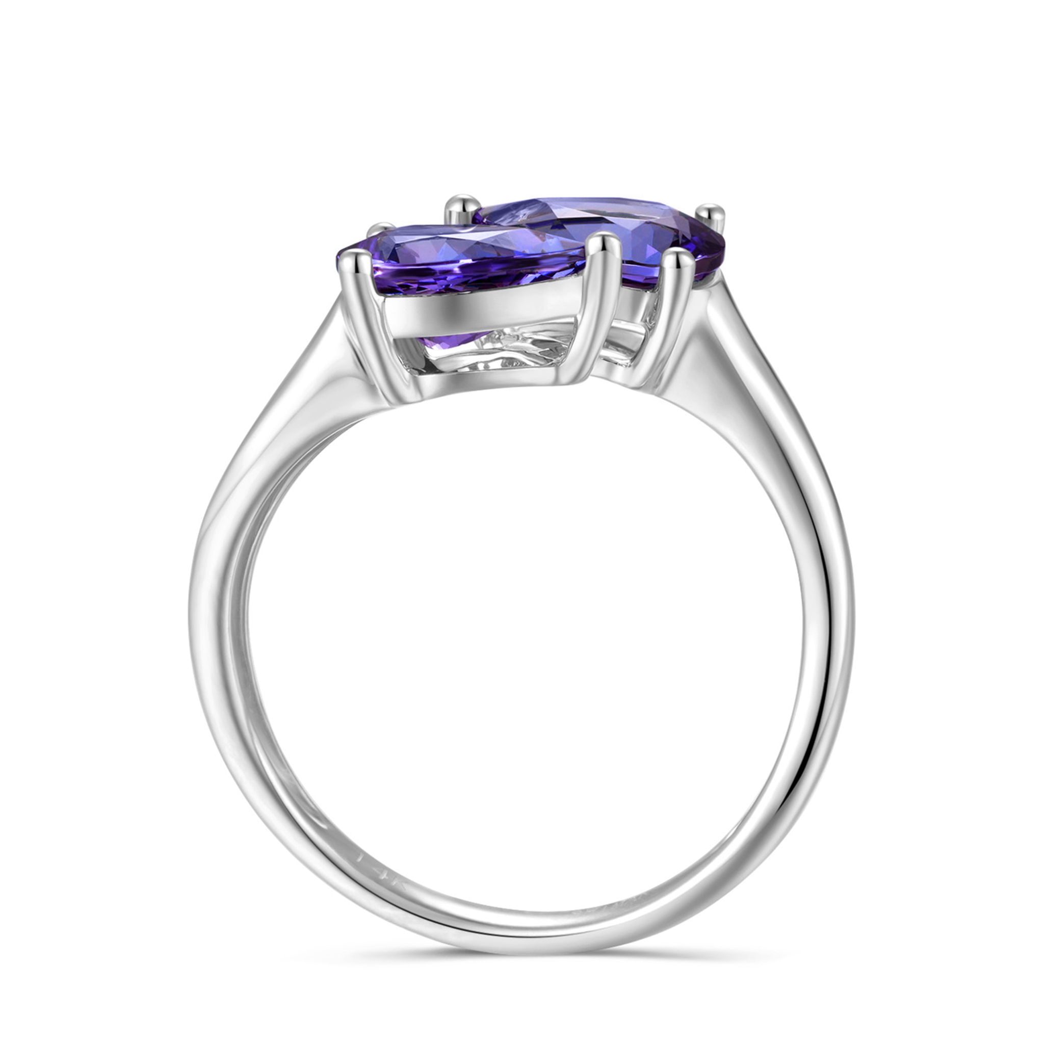 Anillo Toi et Moi con Tanzanita