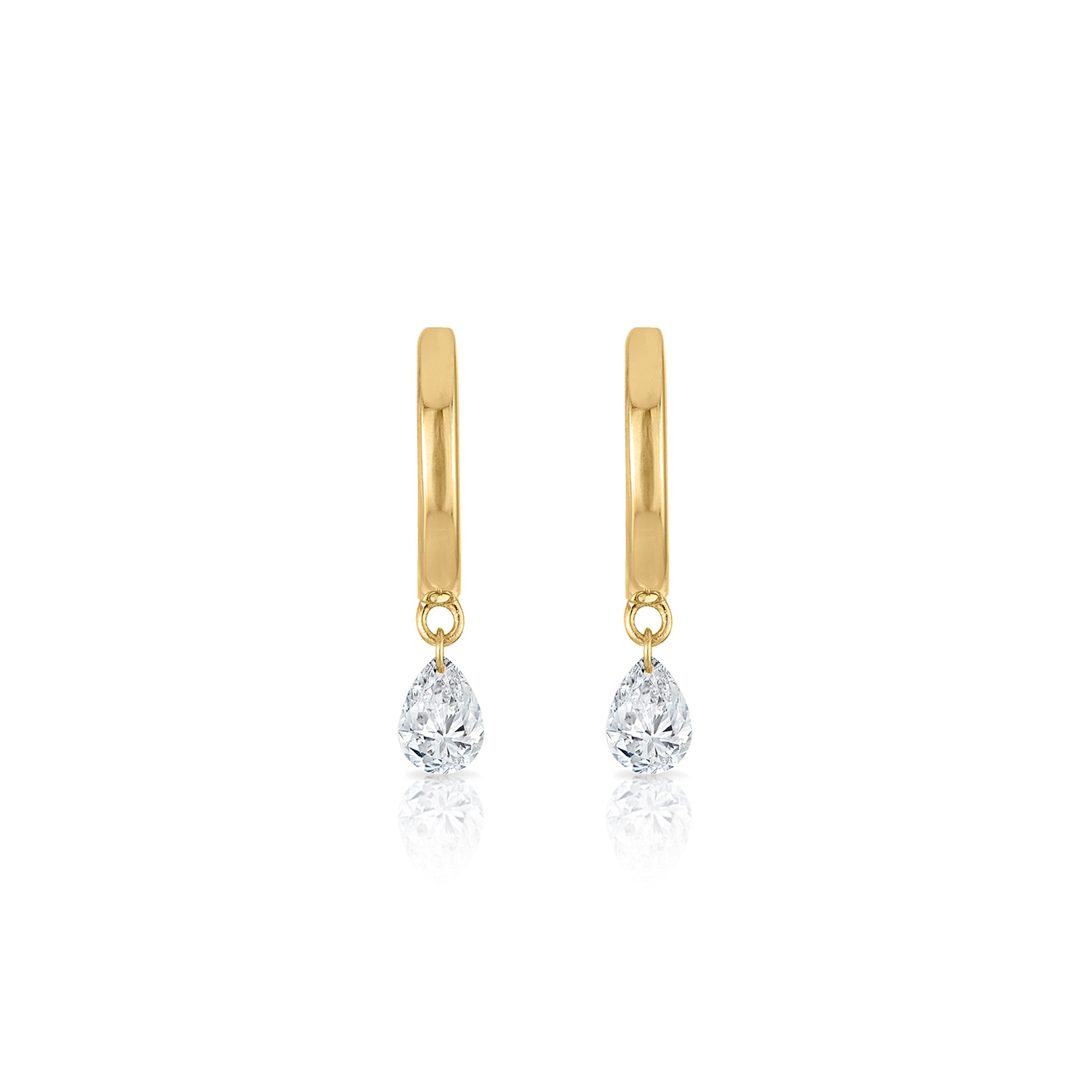 Frameless Diamond Drop Earrings