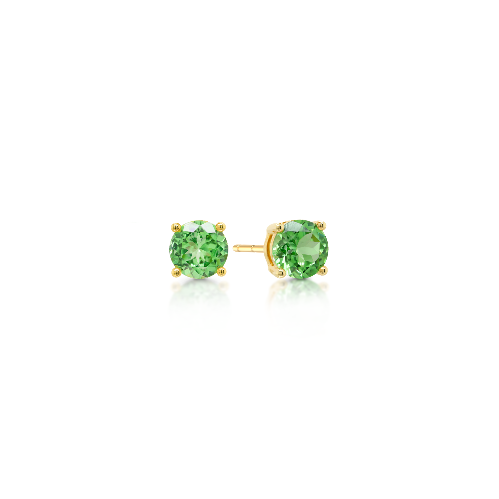 Tsavorite Solitaire Earrings