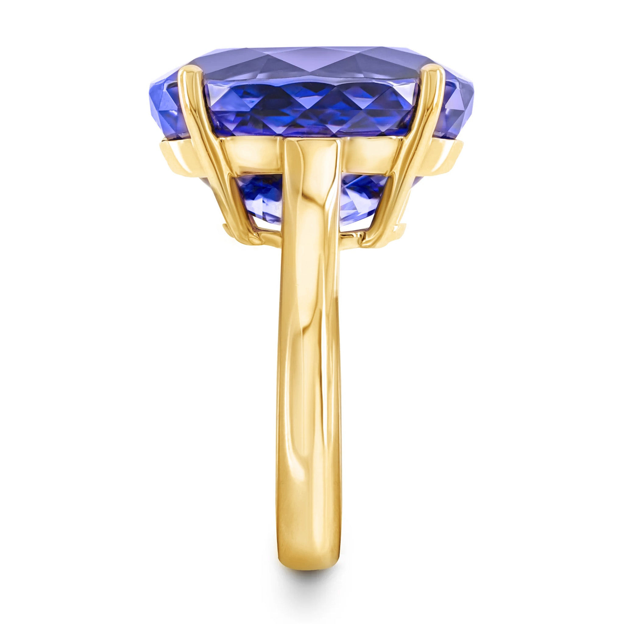 Oval Tanzanite Solitaire Ring