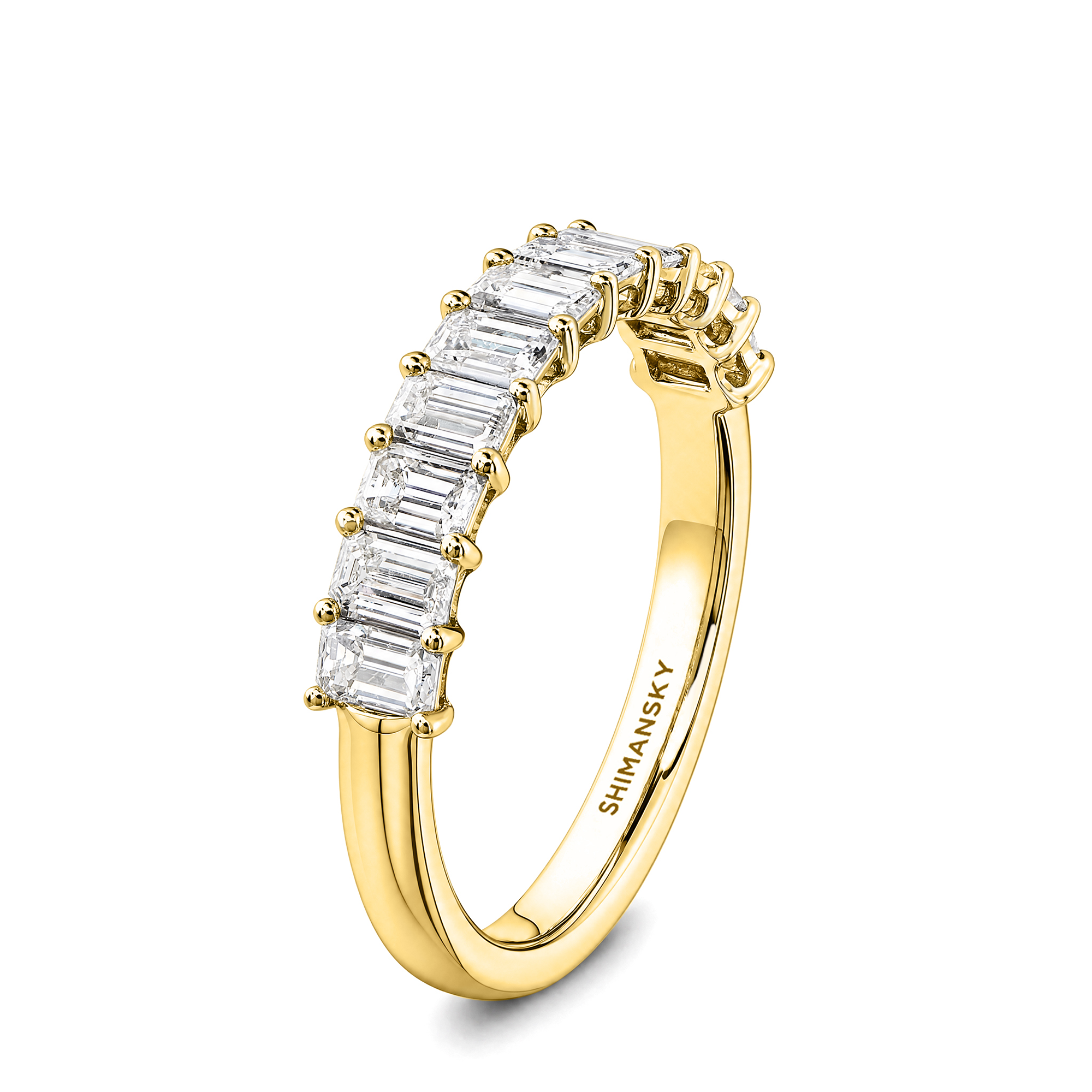 Emerald Diamond 11 Stone Ring