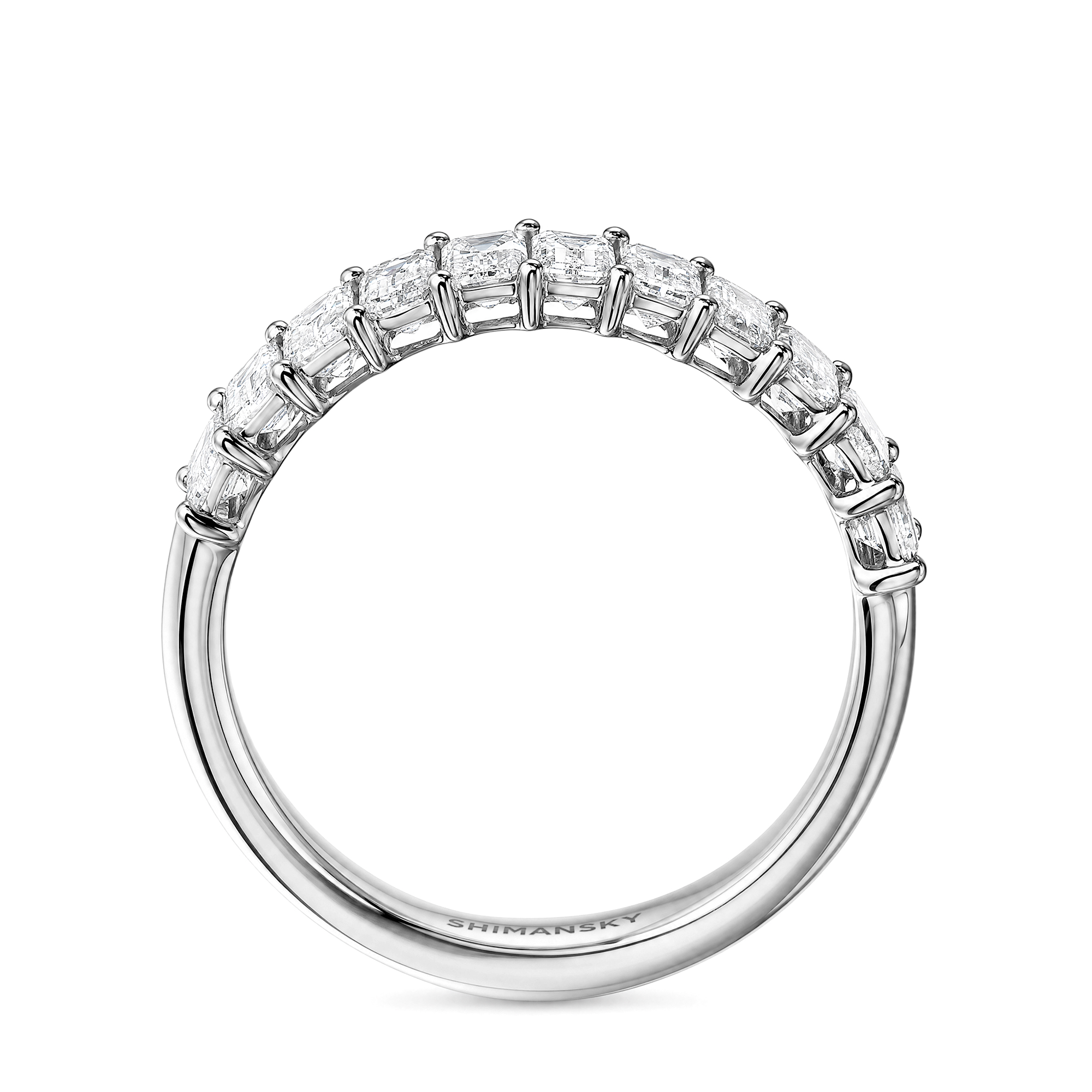 Emerald Diamond 11 Stone Ring