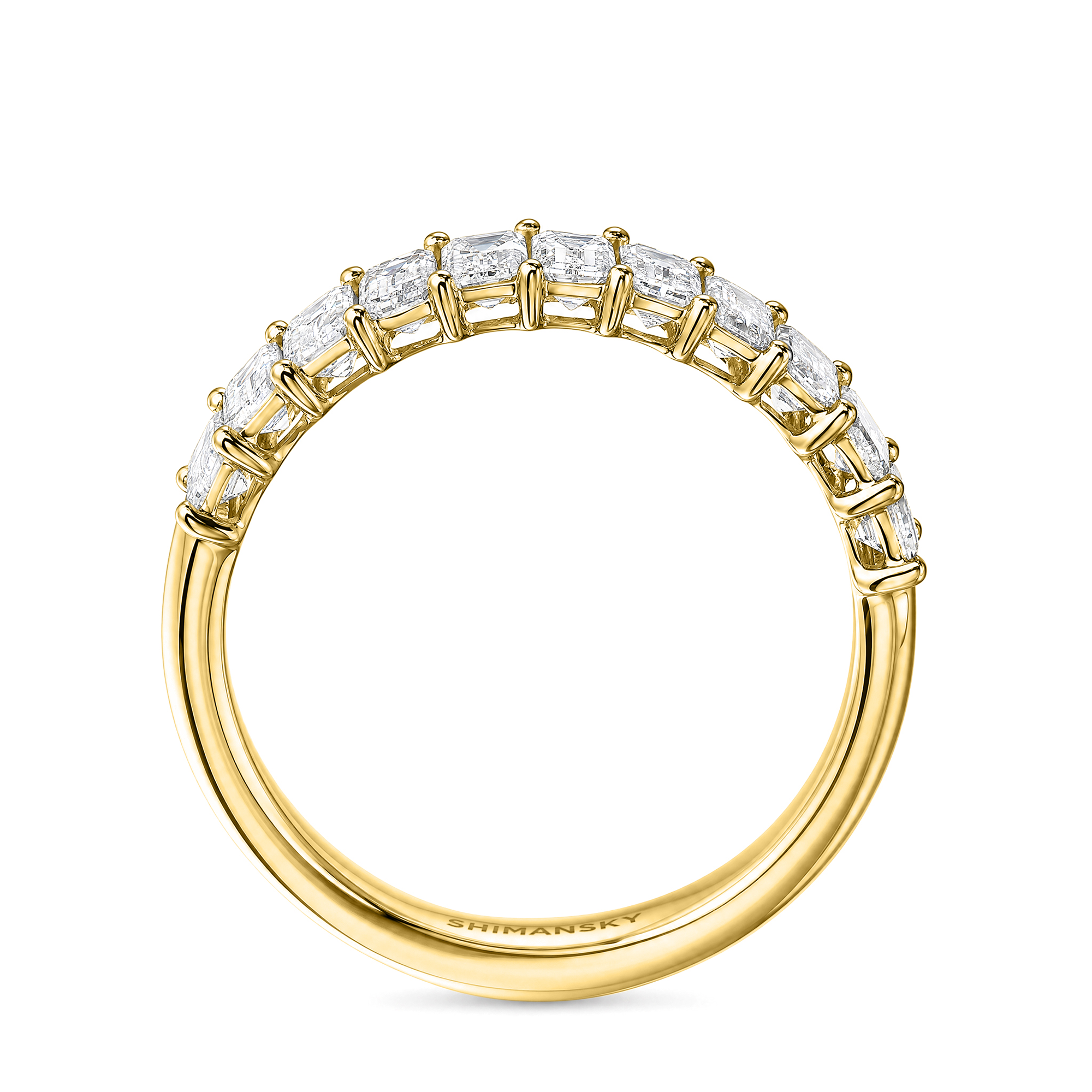 Emerald Diamond 11 Stone Ring