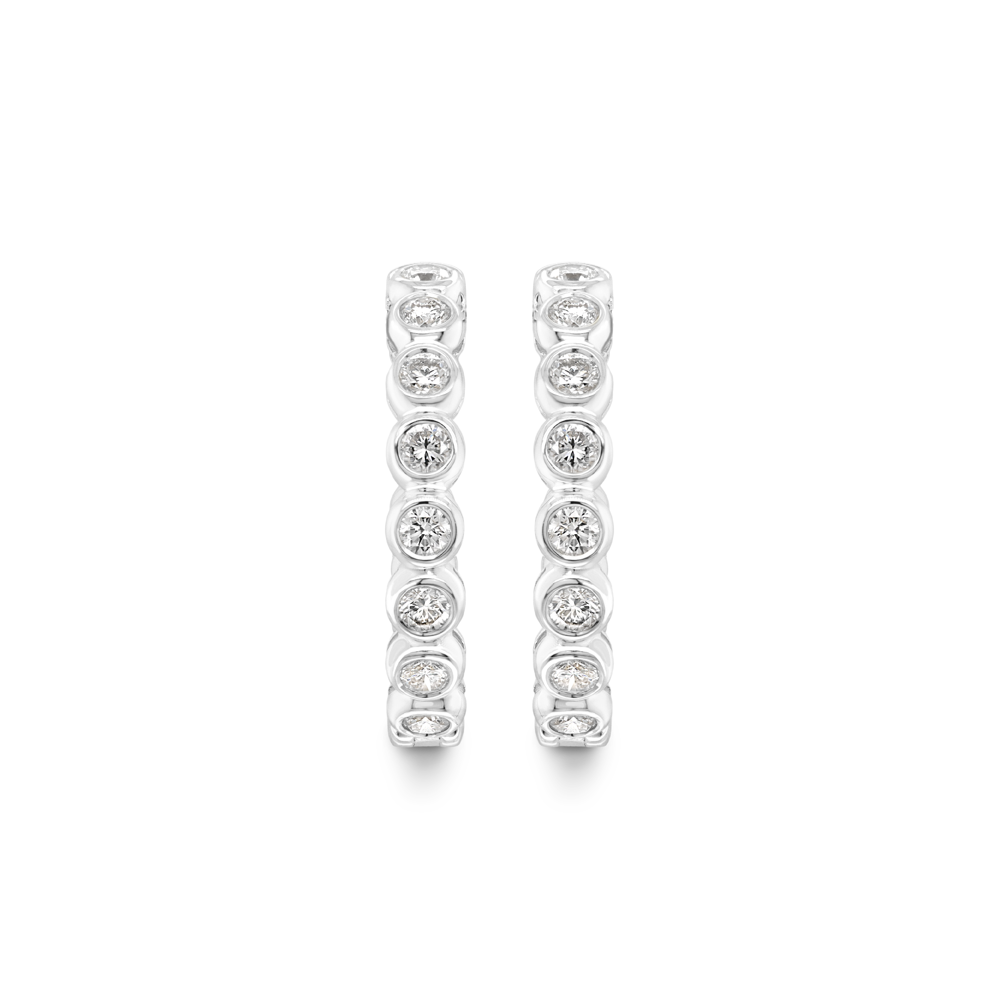 Diamond Hoop Earrings