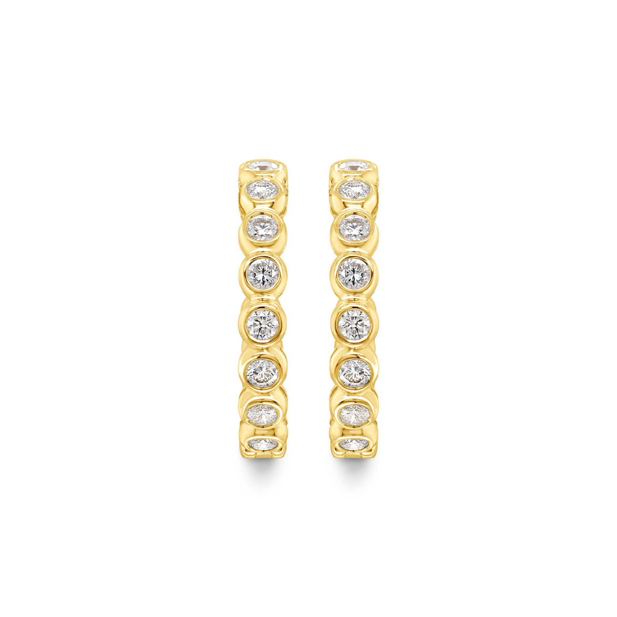 Diamond Hoop Earrings