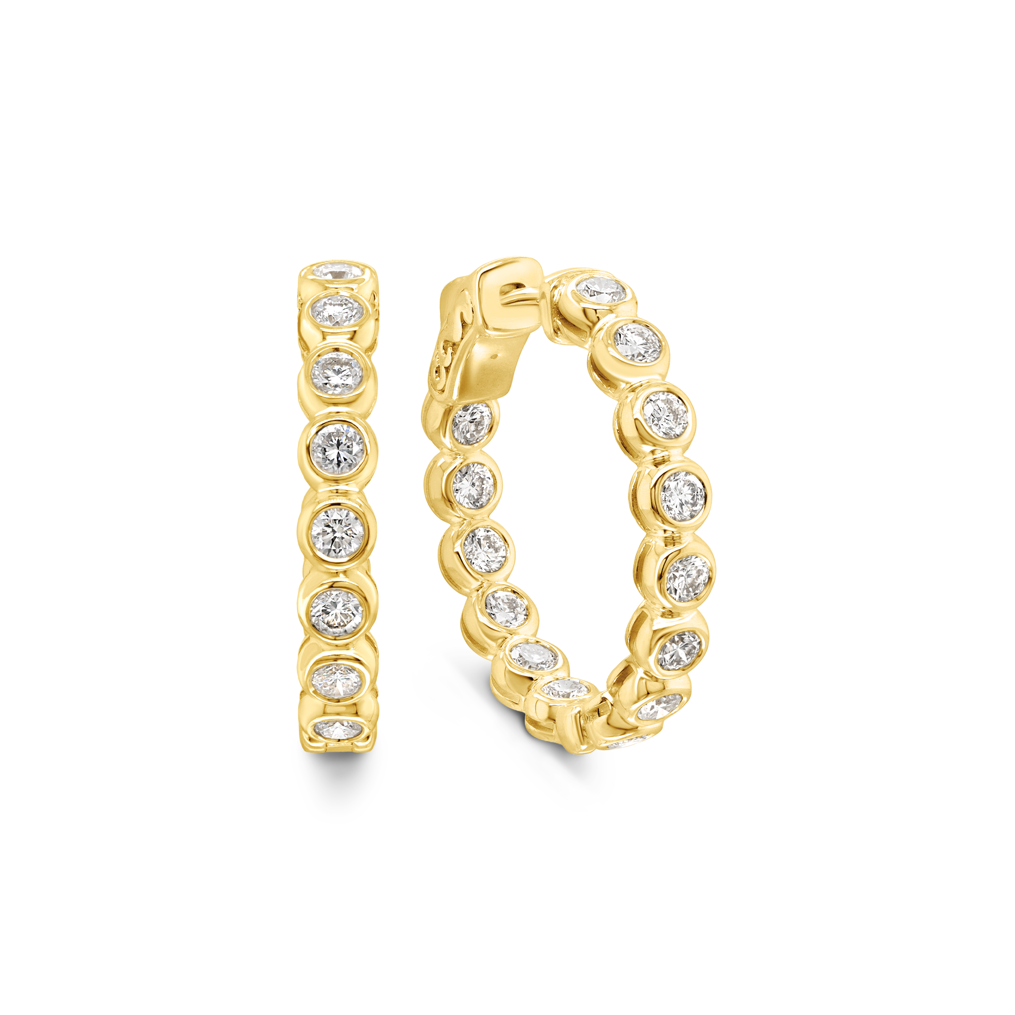 Diamond Hoop Earrings