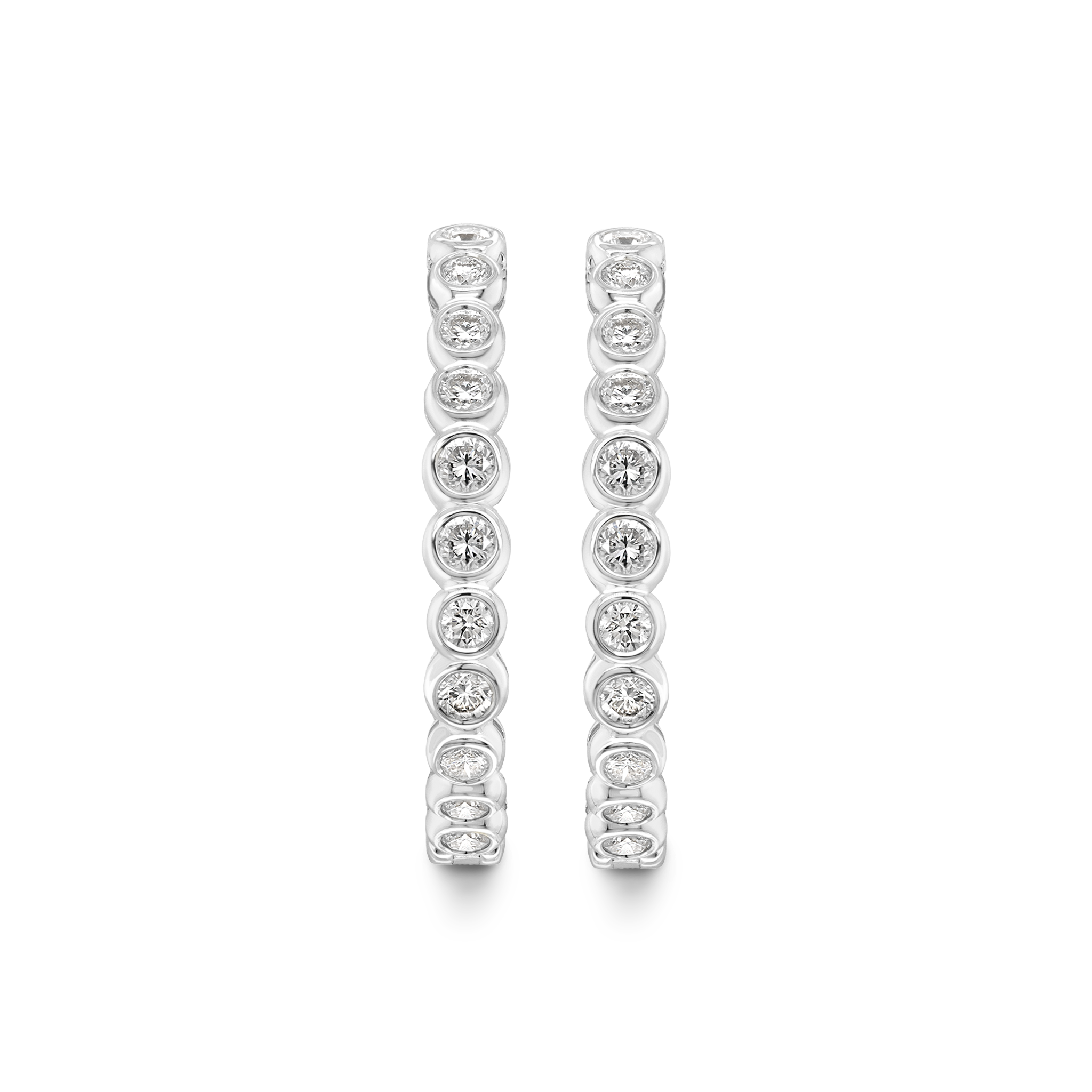 Diamond Hoop Earrings