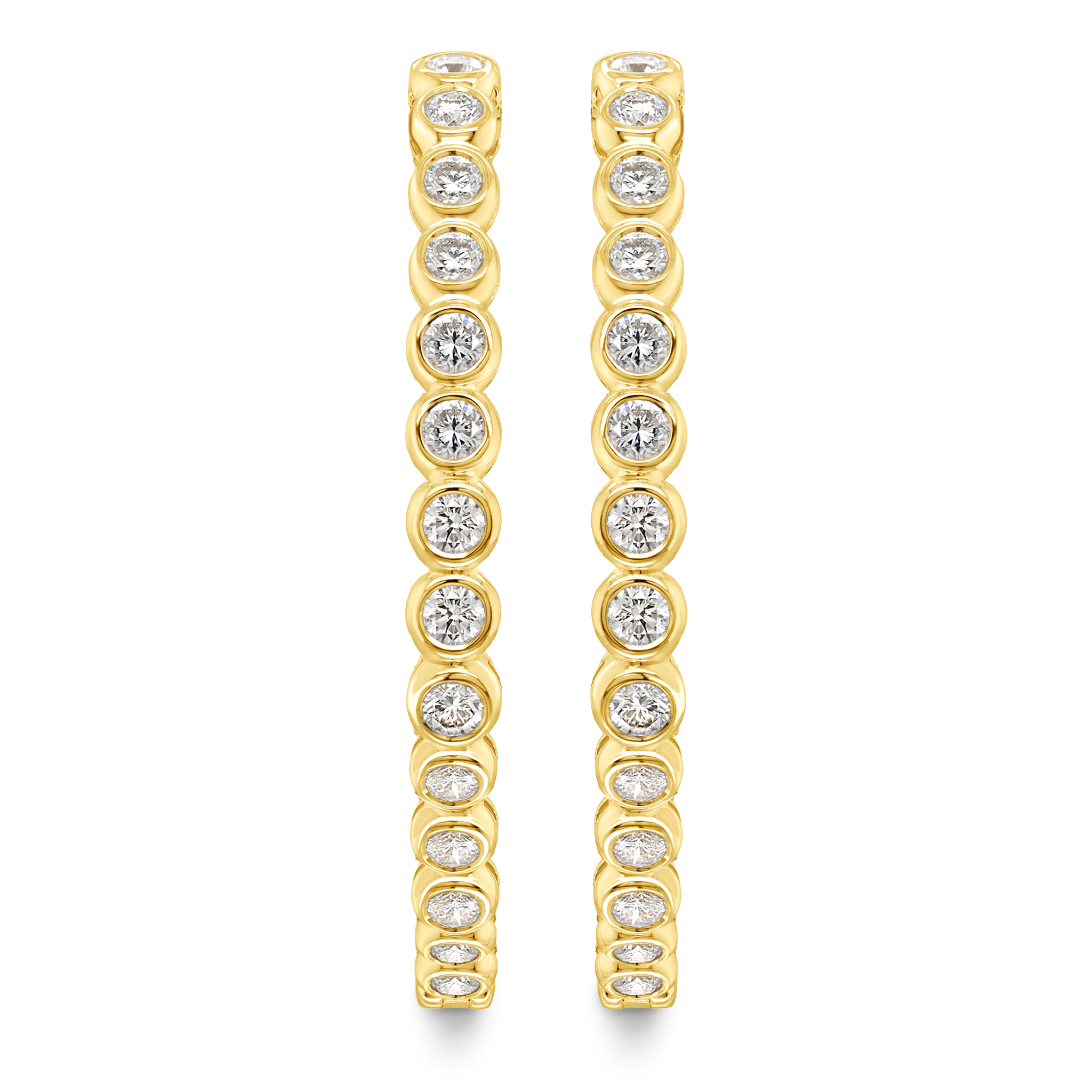 Diamond Hoop Earrings