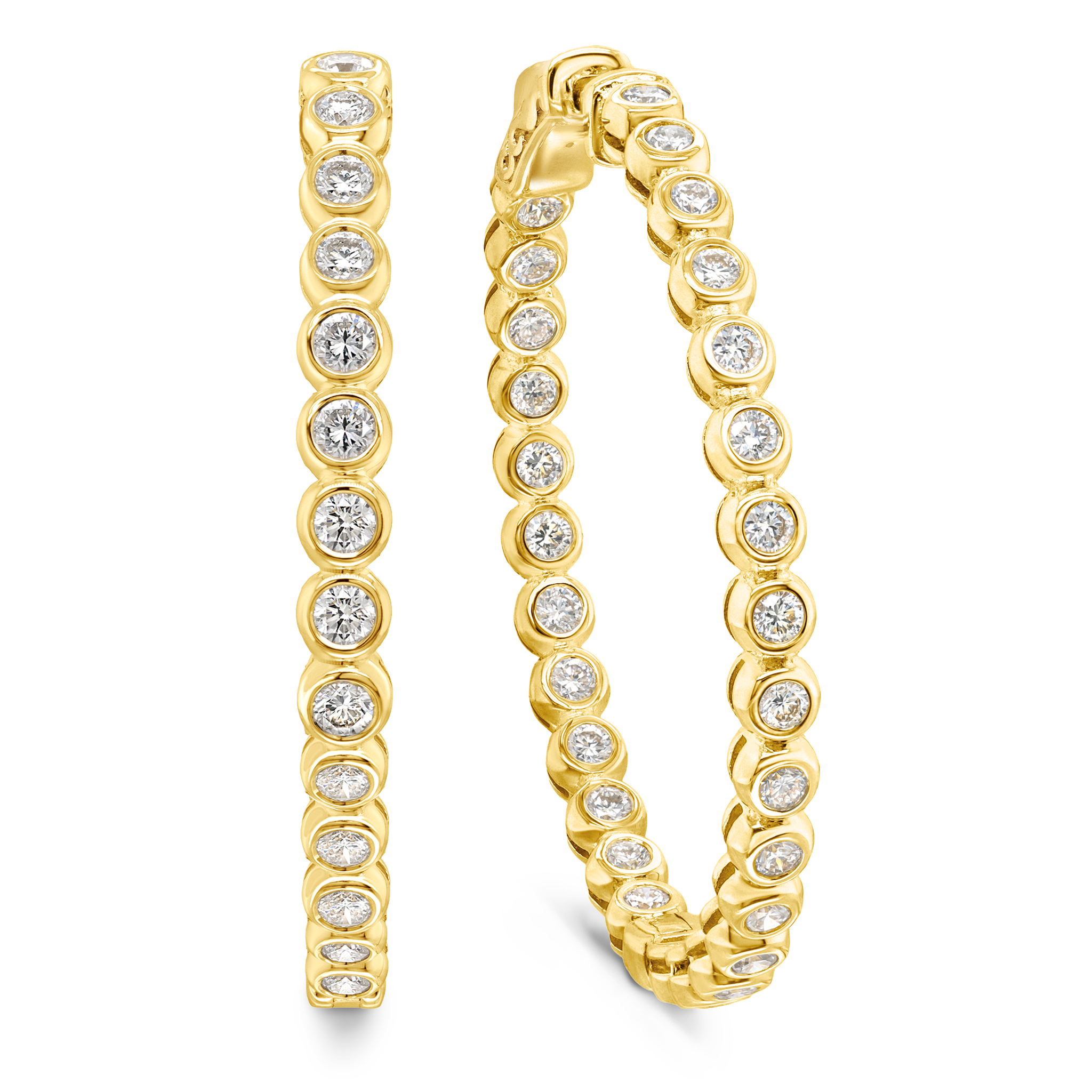 Diamond Hoop Earrings