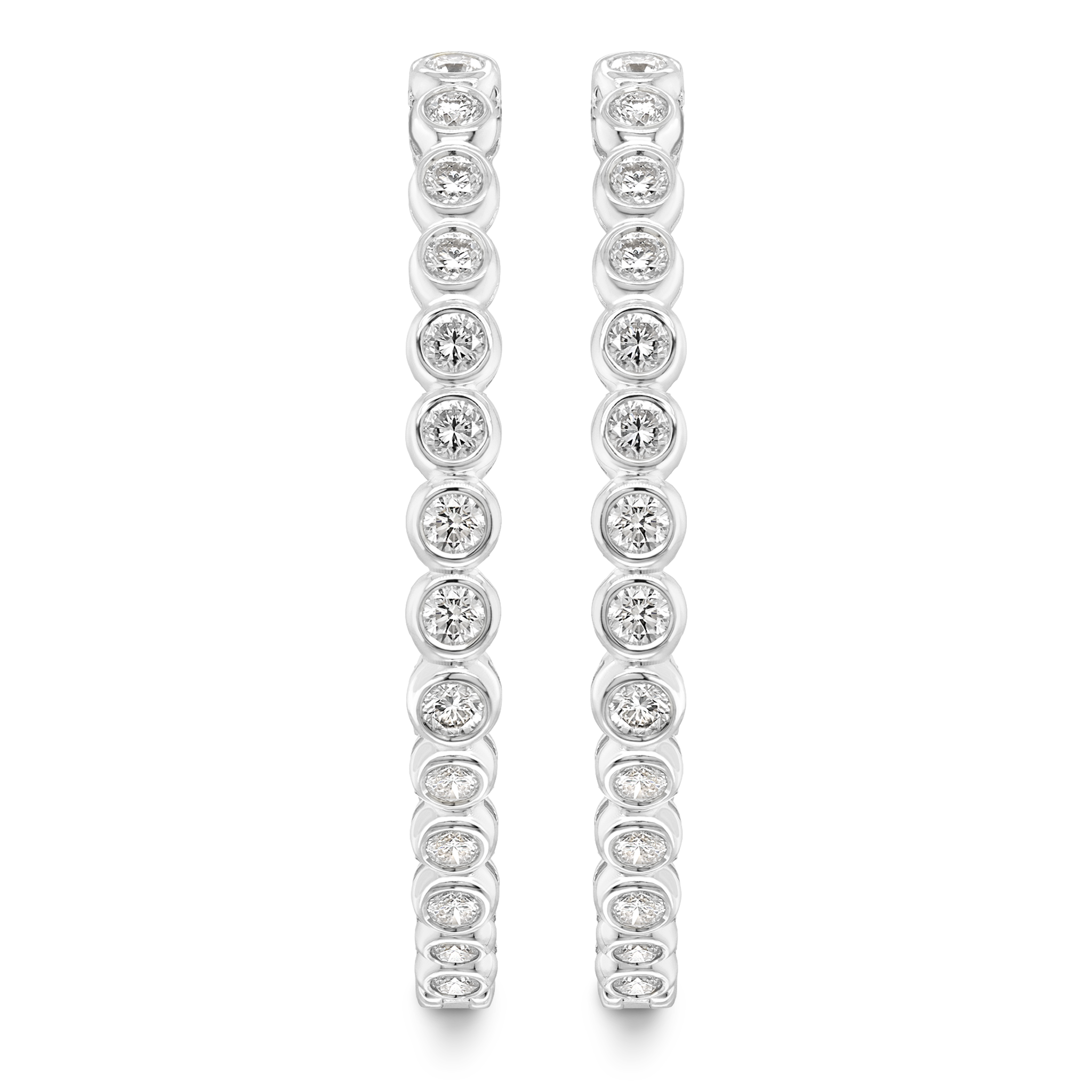 Diamond Hoop Earrings