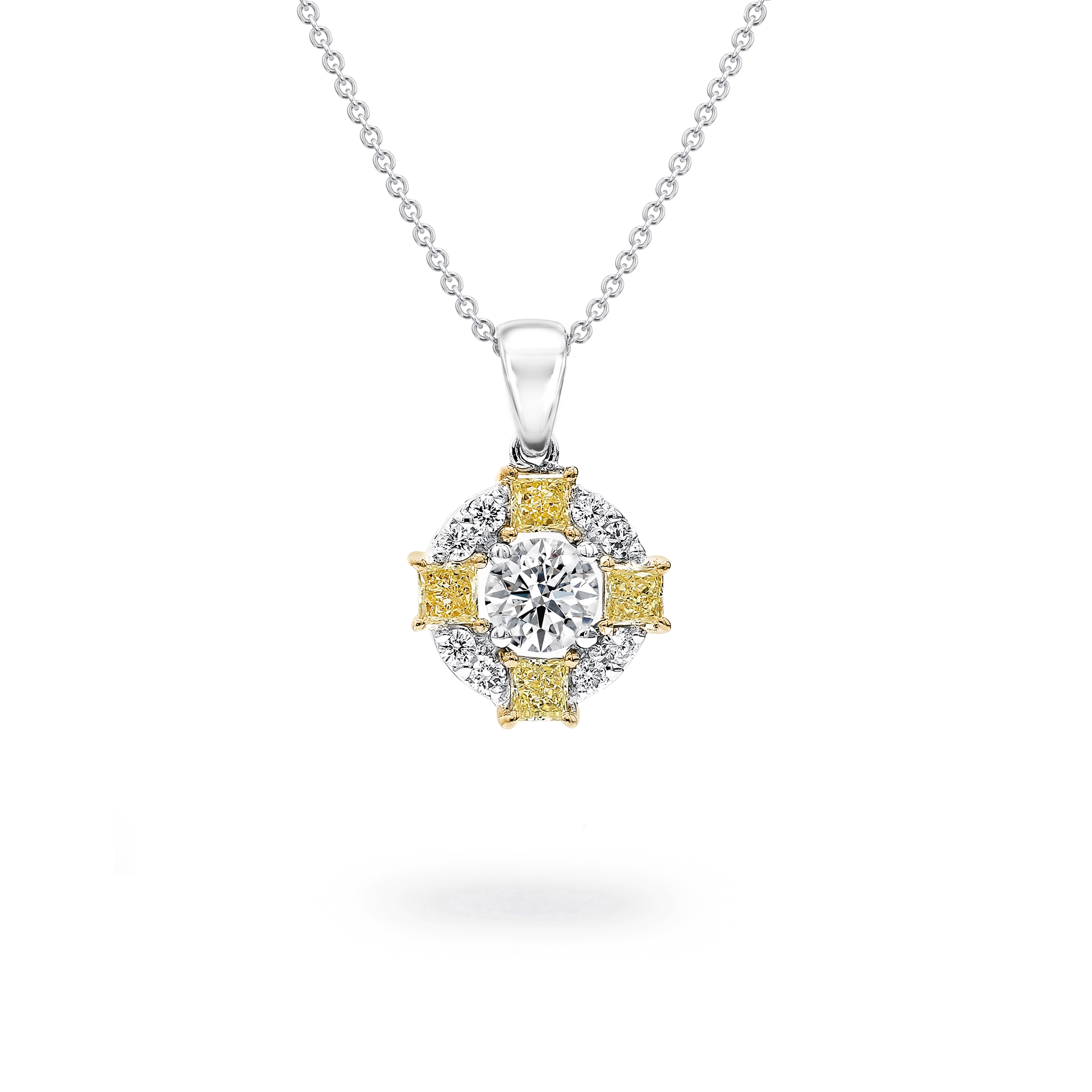 Fancy Yellow Dress Pendant