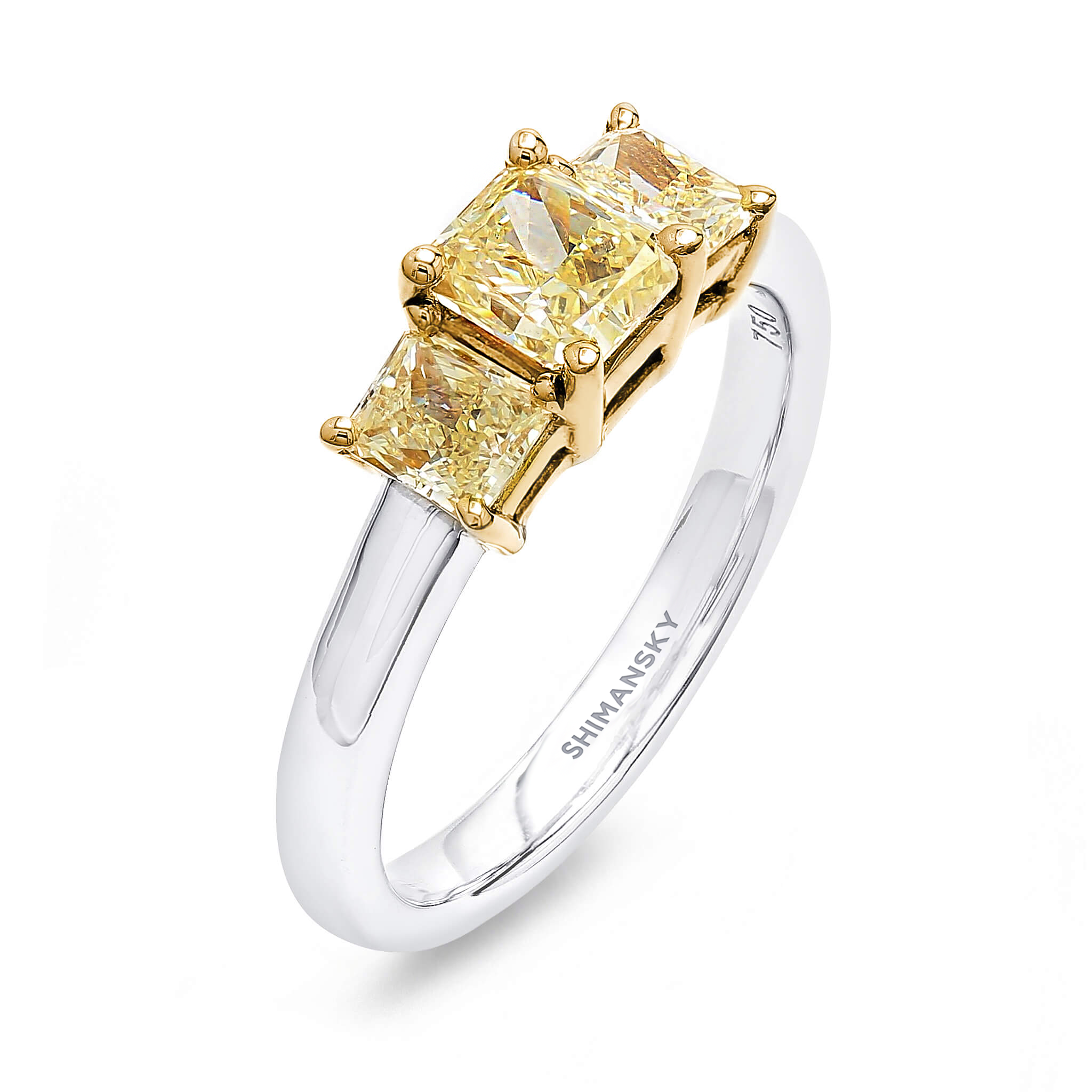 Fancy Yellow Trilogy Ring