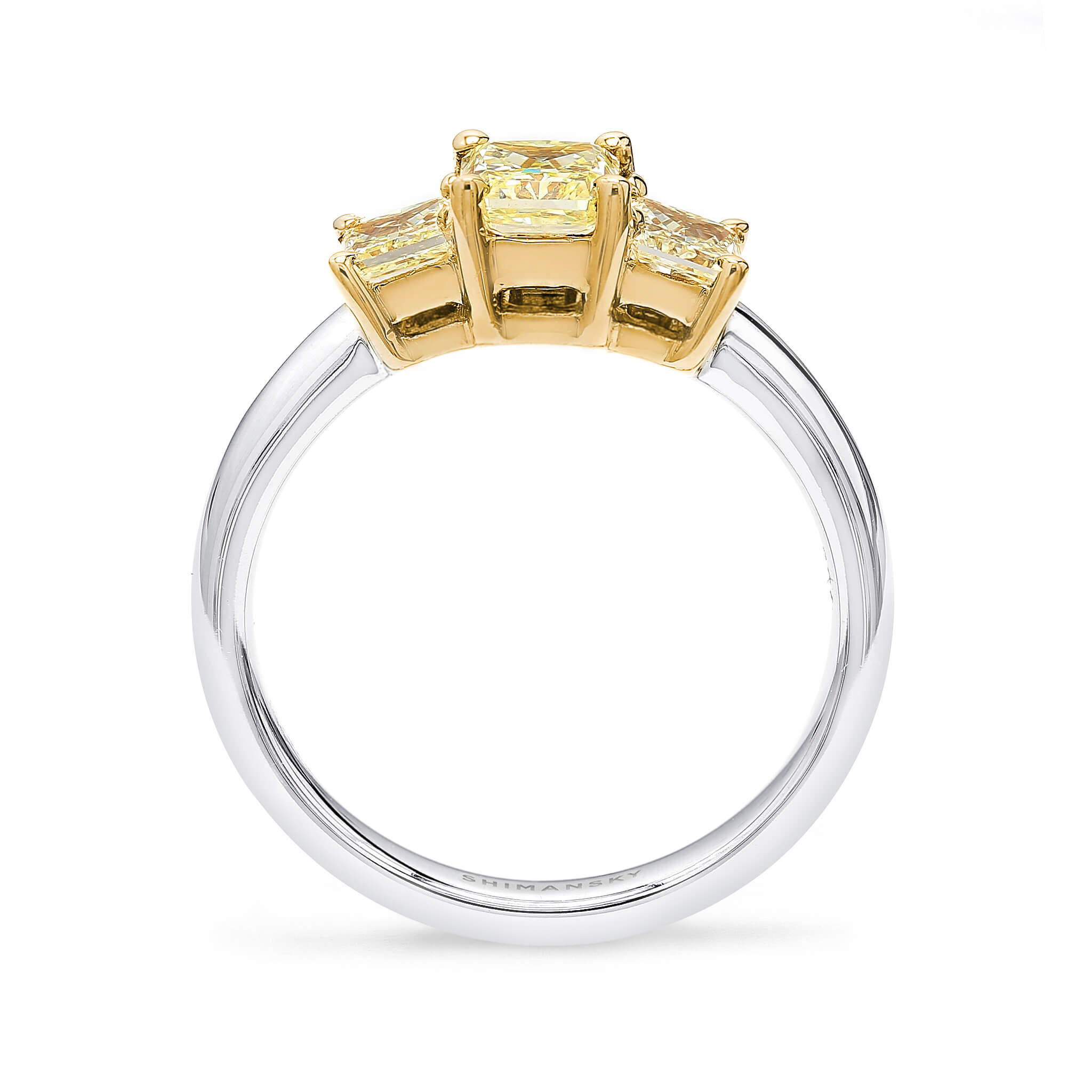 Fancy Yellow Trilogy Ring